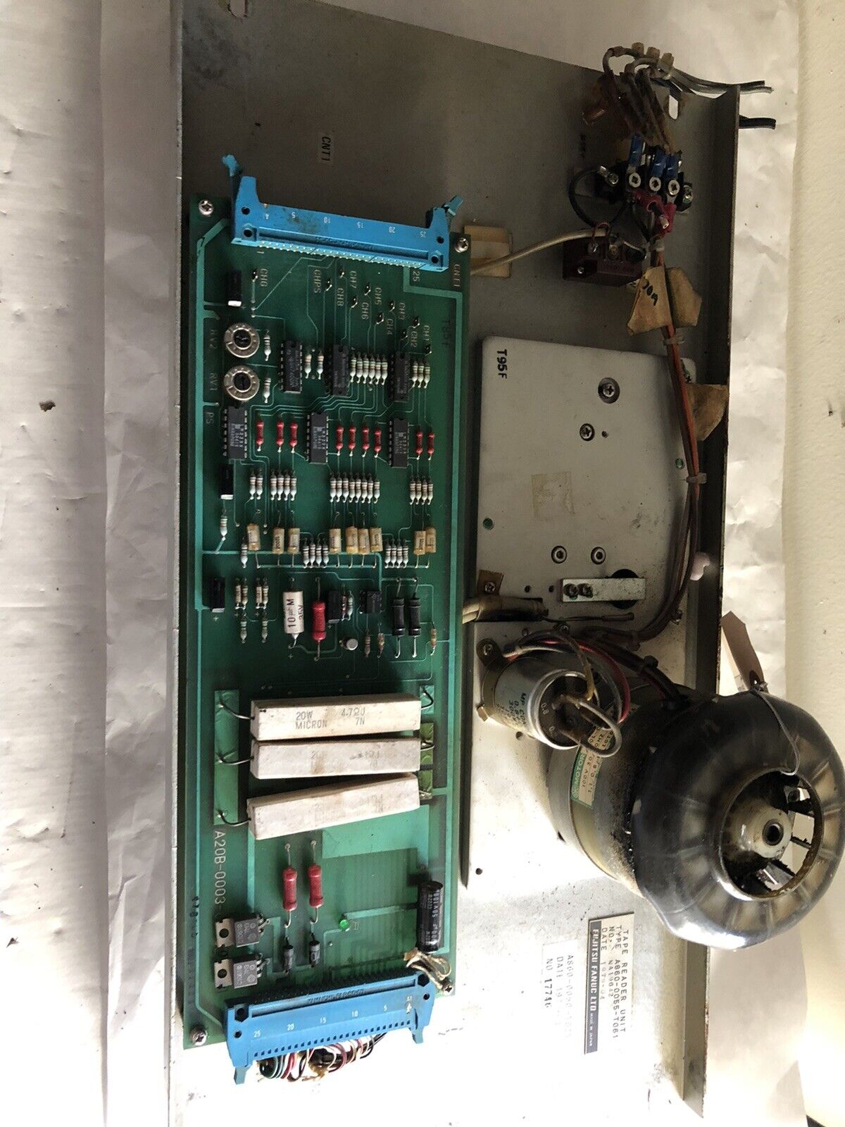 Fujitsu Fanuc A860-0055-T061 Tape Reader Unit, Cnc ,Tf