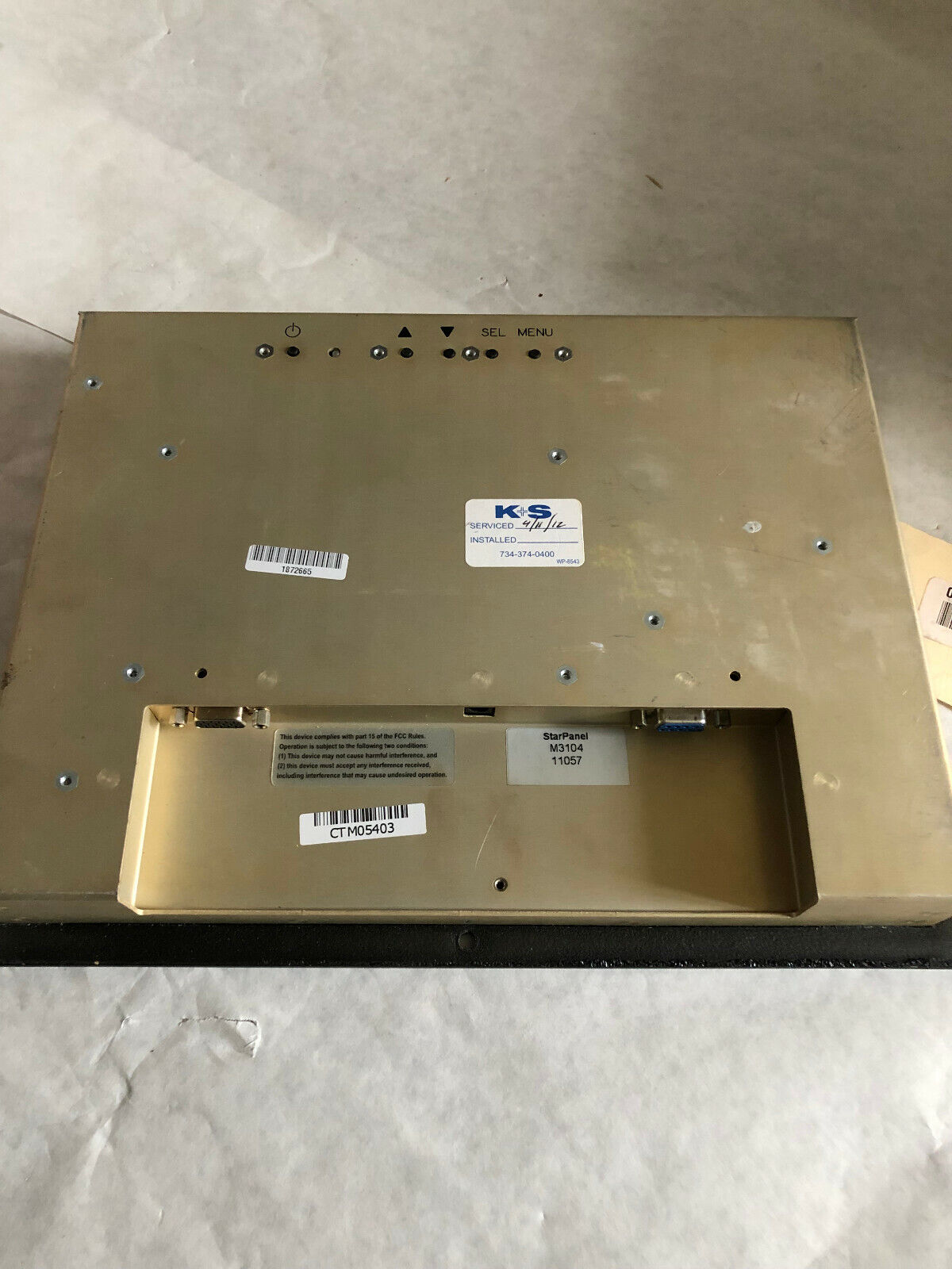 Star Panel M3104,Starpanel Technologies M3104 Touch Screen,So