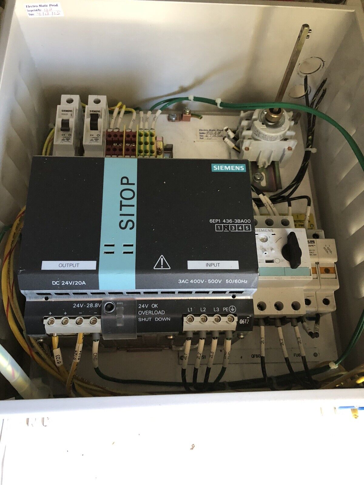 Electro-Matic Emld3m4g2ts1l4s6r Transformer Disconnect,Tb