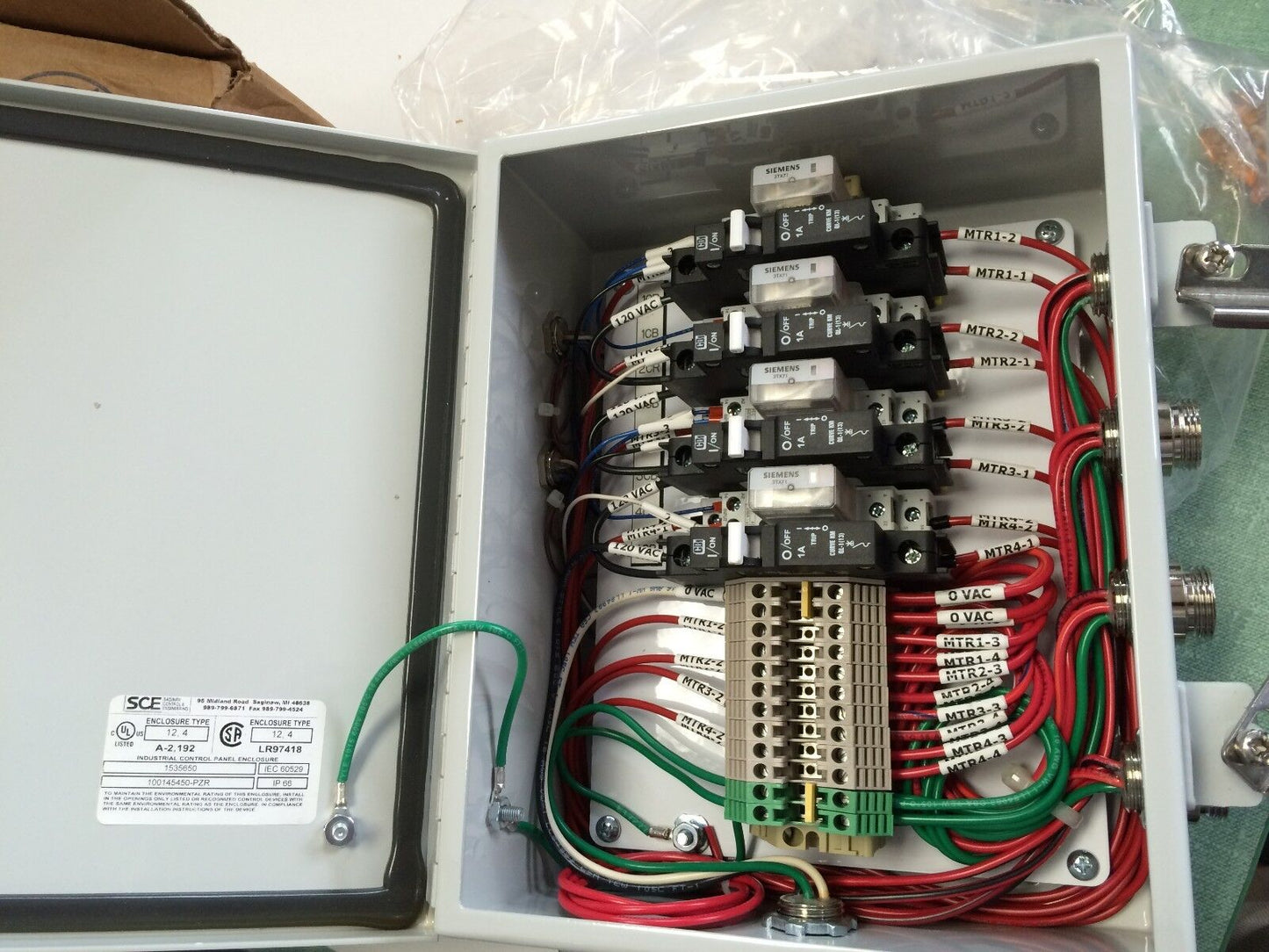 New Sce 100145450-Pzr Saginaw,1535650 Reversing Electrical Control Panel,A-2,Th