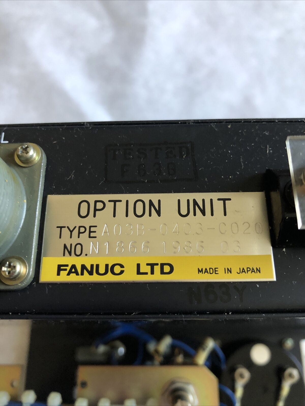 Fanuc A13b-0040-C420 & A03b-0403-C020 Option Units,A03b-0403-0020 ,Db