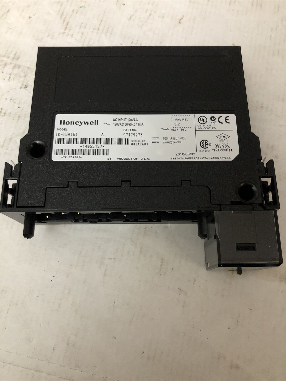 Honeywell Tk-Ida161,97179273 Digital Input Module 120Vac 16Pt,Cs