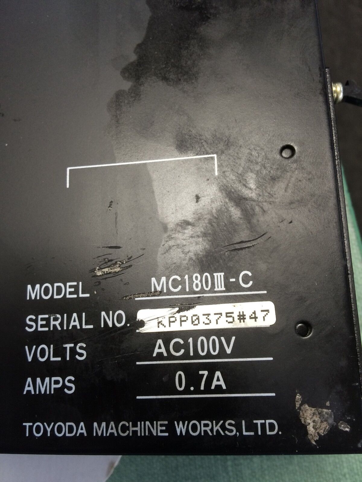 Toyoda Mc180iii-C Cnc Servo Controller Ac 100V, R-Work 250Amp2,Ch