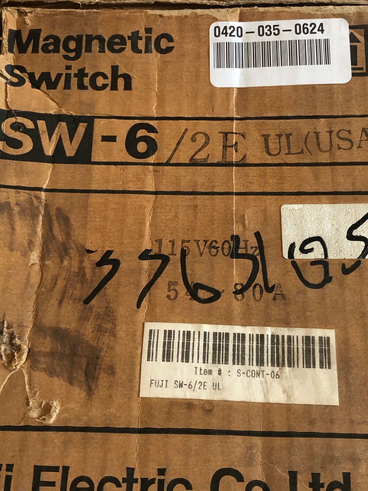 Fuji 1Sc4fo Magnetic Contactor,Fuji 1Sc4f0,1Sw4fo,1Tk4fh,Tk-6/Ul,110V Coil,Fg