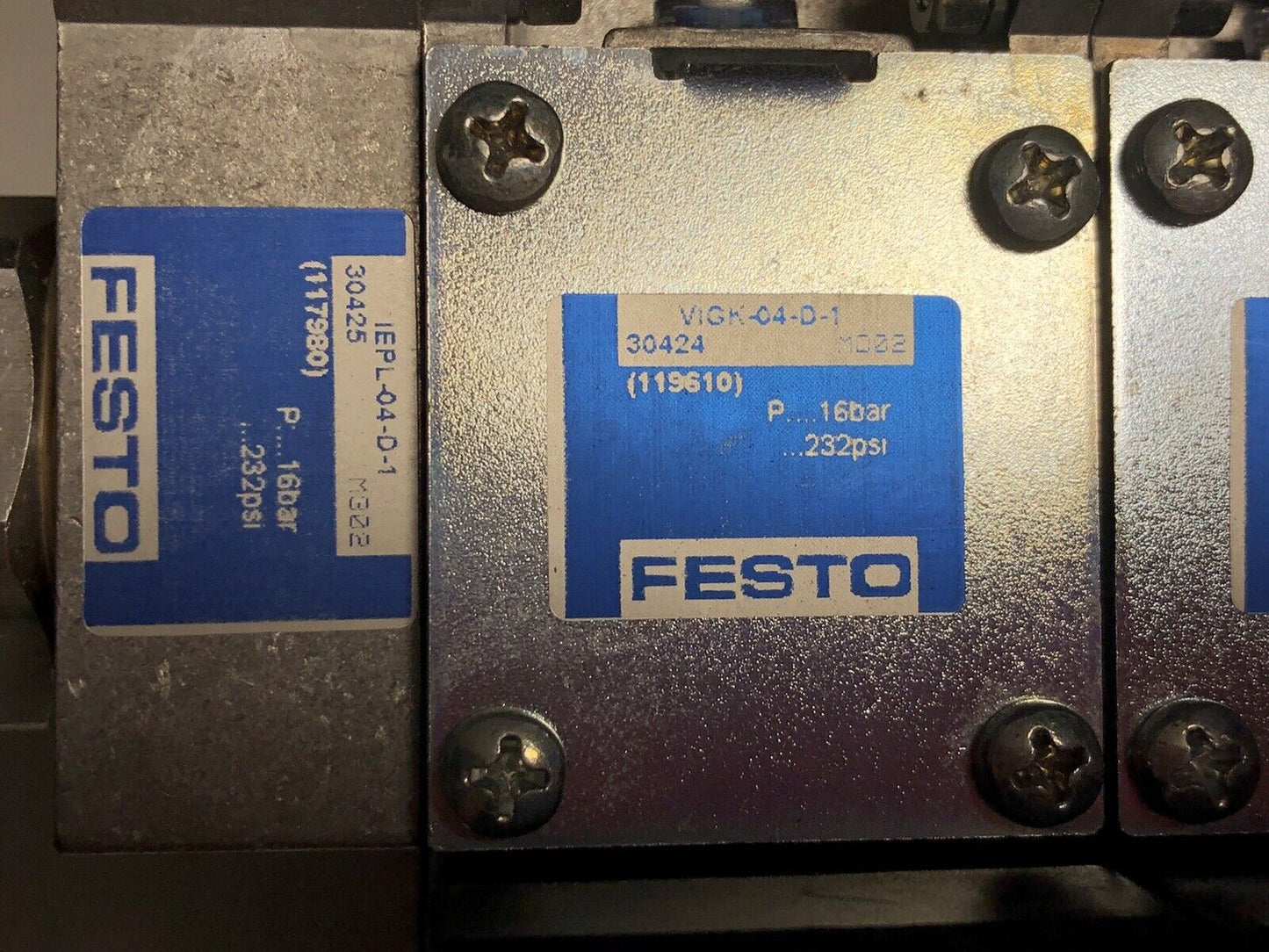 Festo Vimp-04 0020555557,Iepr-04D1 Vigk-04-D-1,Iepl-04,Muhx2-Zp-D-1-24G Valve,Ev