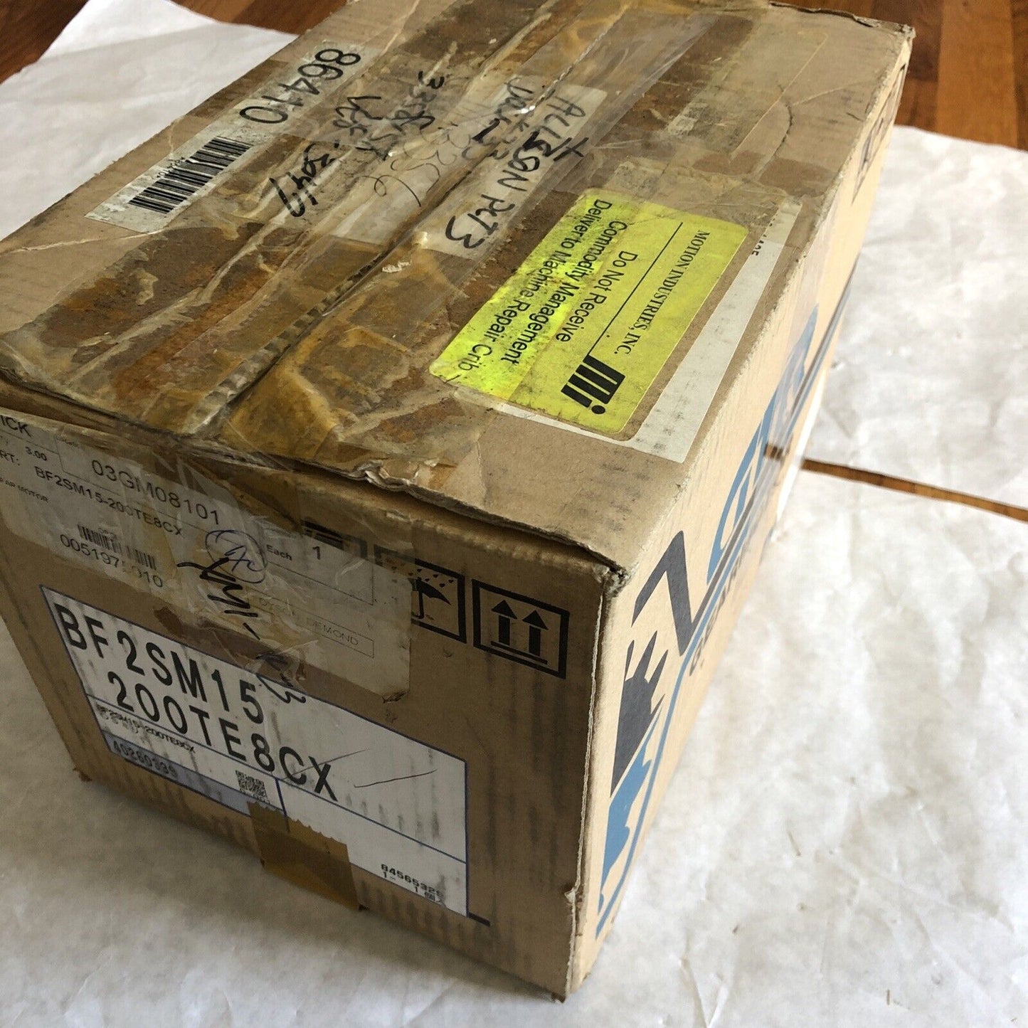 New Brother Bf2sm15-200Te8cx Gtr Gearmotor Induction Motor, 220V, 1/20Hp,Bv