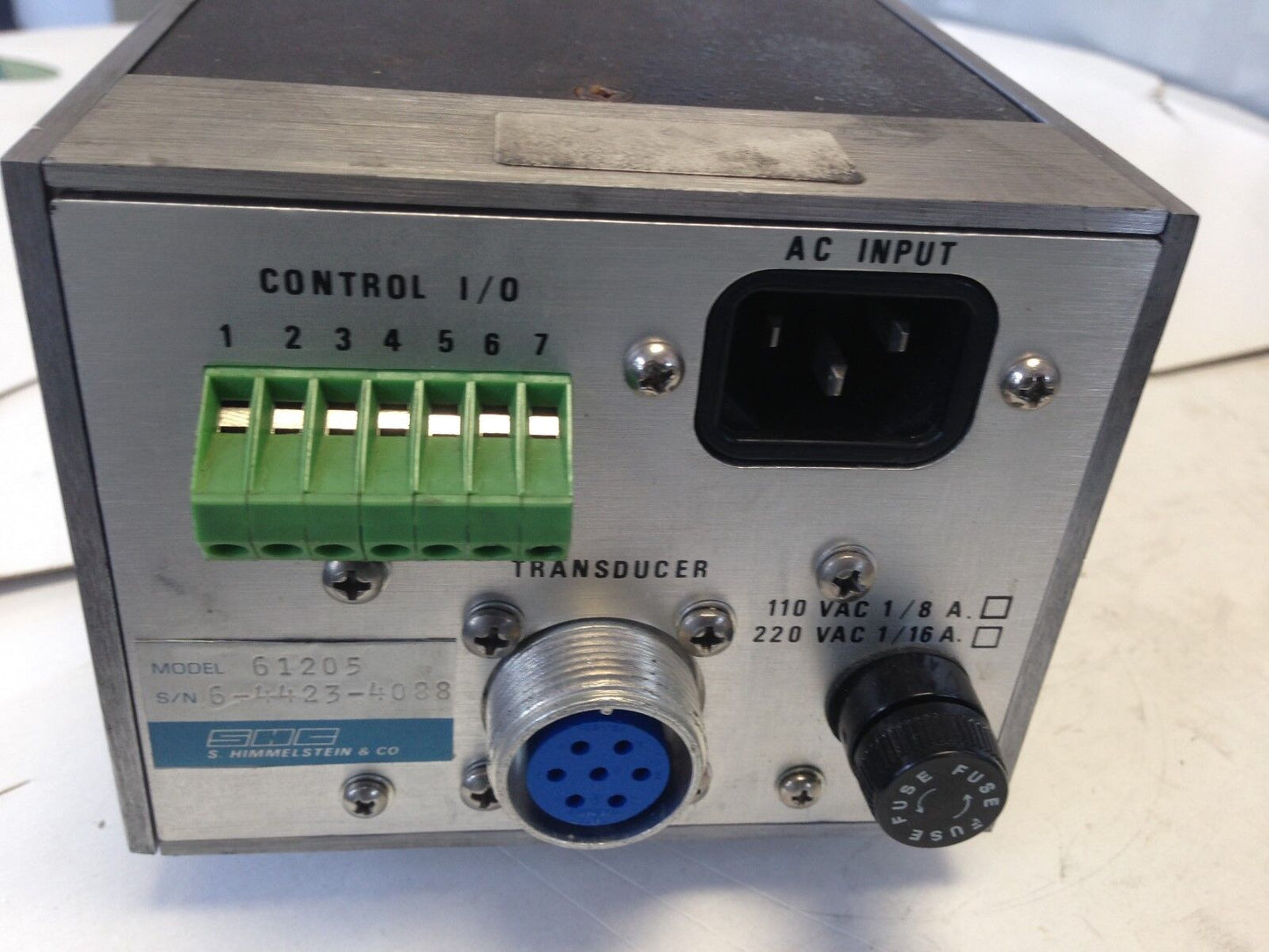 Shc S. Himmelstein 6-568 61205,Shc Model 6-205A Transducer Amplifier ,Fl