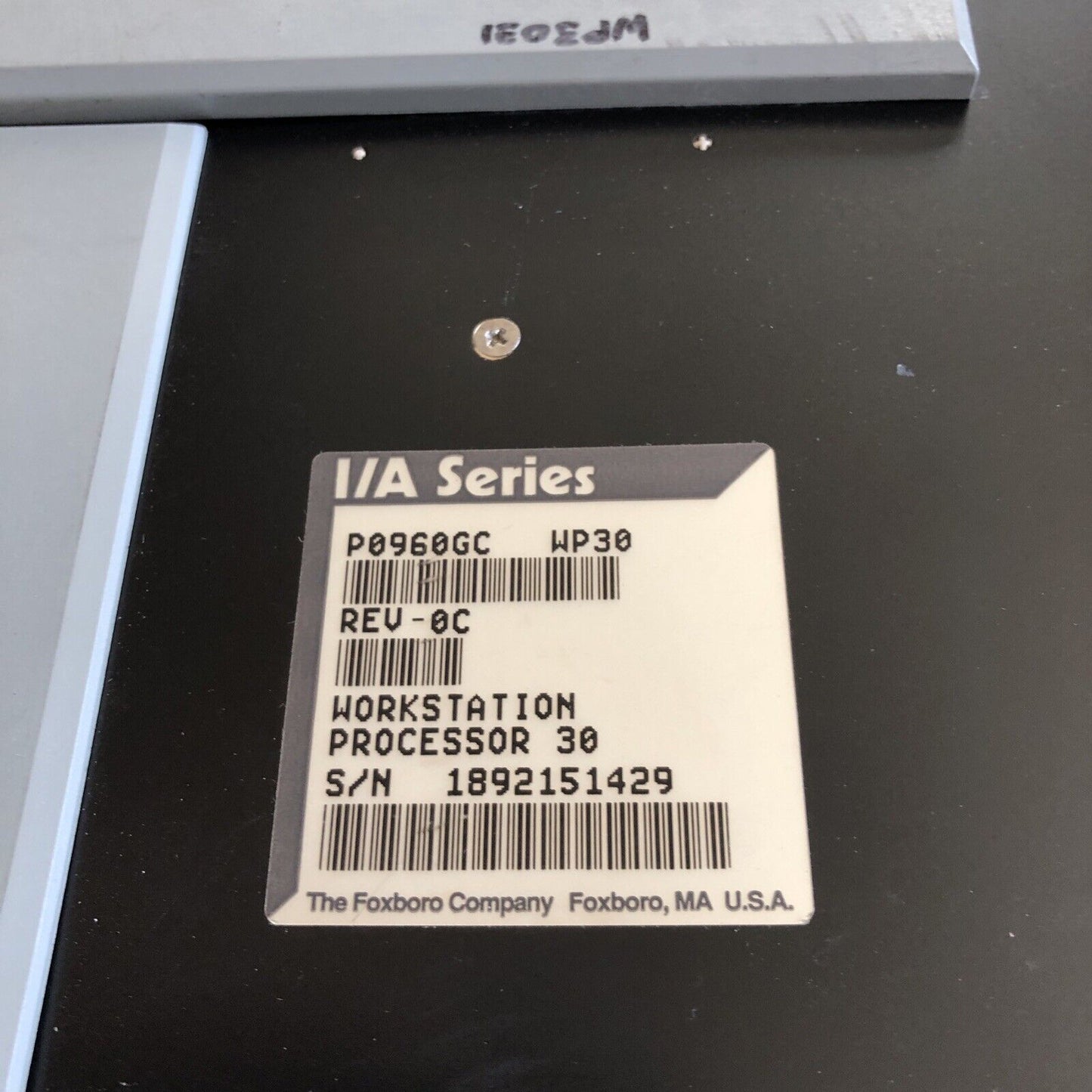 Foxboro P0960gc Wp30 ,P0960gc-0C Workstation Processor,Dd
