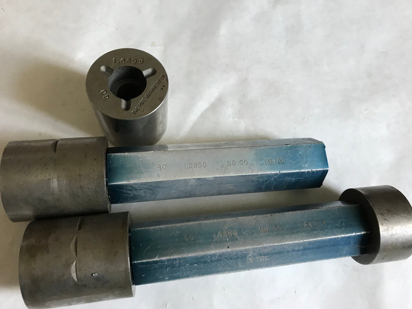 Lot The Pipe Machinery Go No Go Plug Gage 1.6850 1.6870 1.6850 1.6899,Ad
