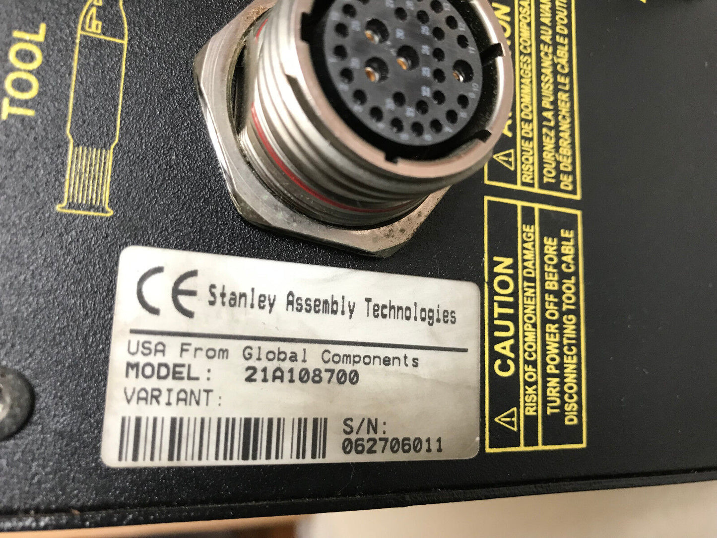 Stanley 21A108700 Alpha Series Nutrunner Torque Controller,Tj,Sr,Ff