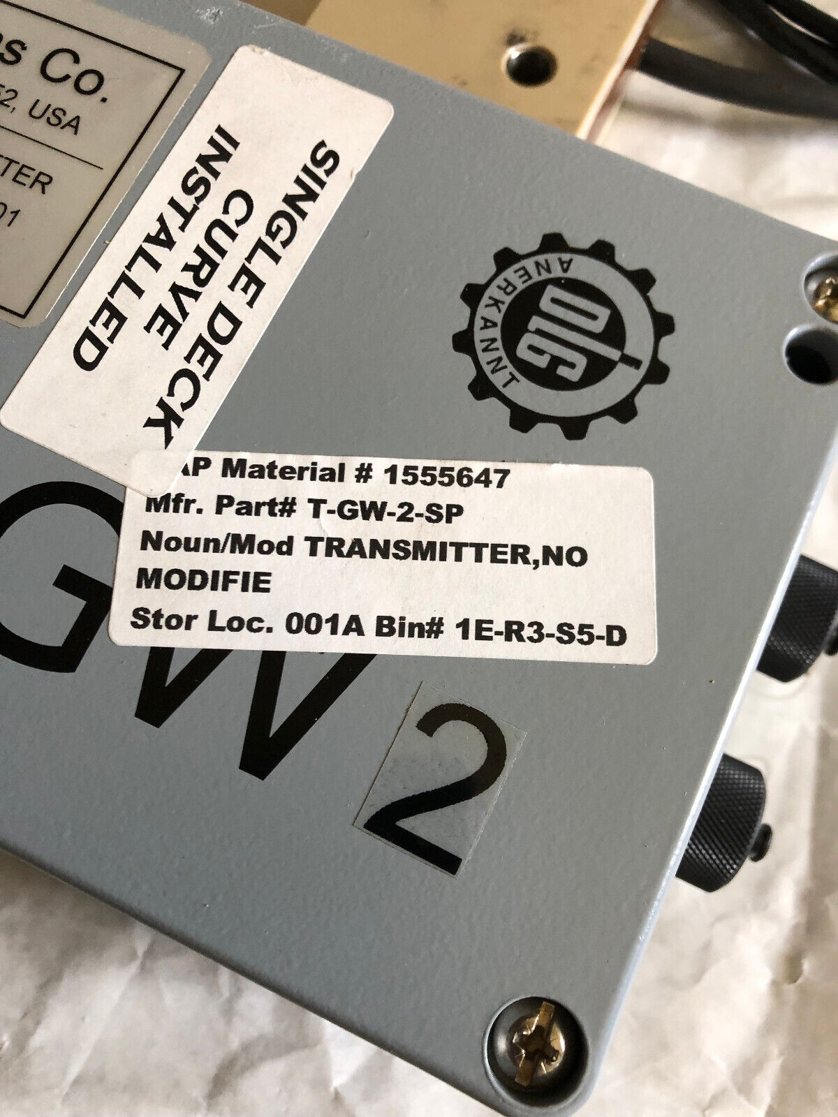 Mesa Systems T-Gw-2-Sp Transmitter,Trime-Gw2,306001,T-Gw-2-Ab-S,1555648 Probe,Ay