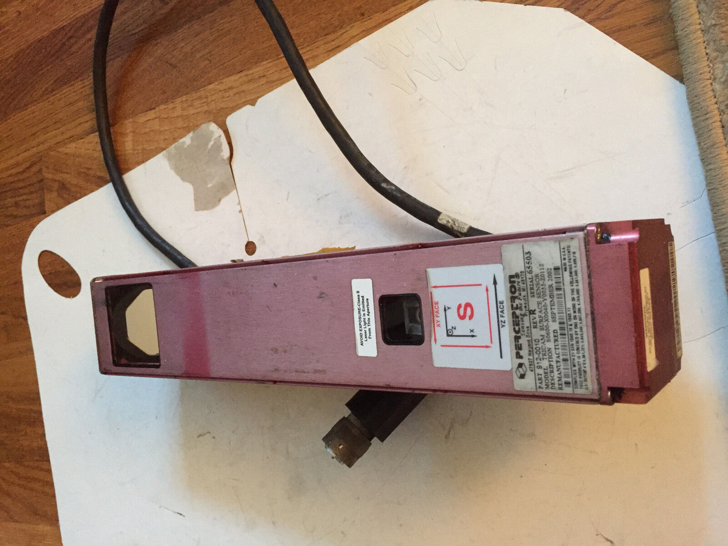 Perceptron 912-0010 Surface Sensor Tricam S0600-X0040-Y0055-Z0112,Ed,Bh