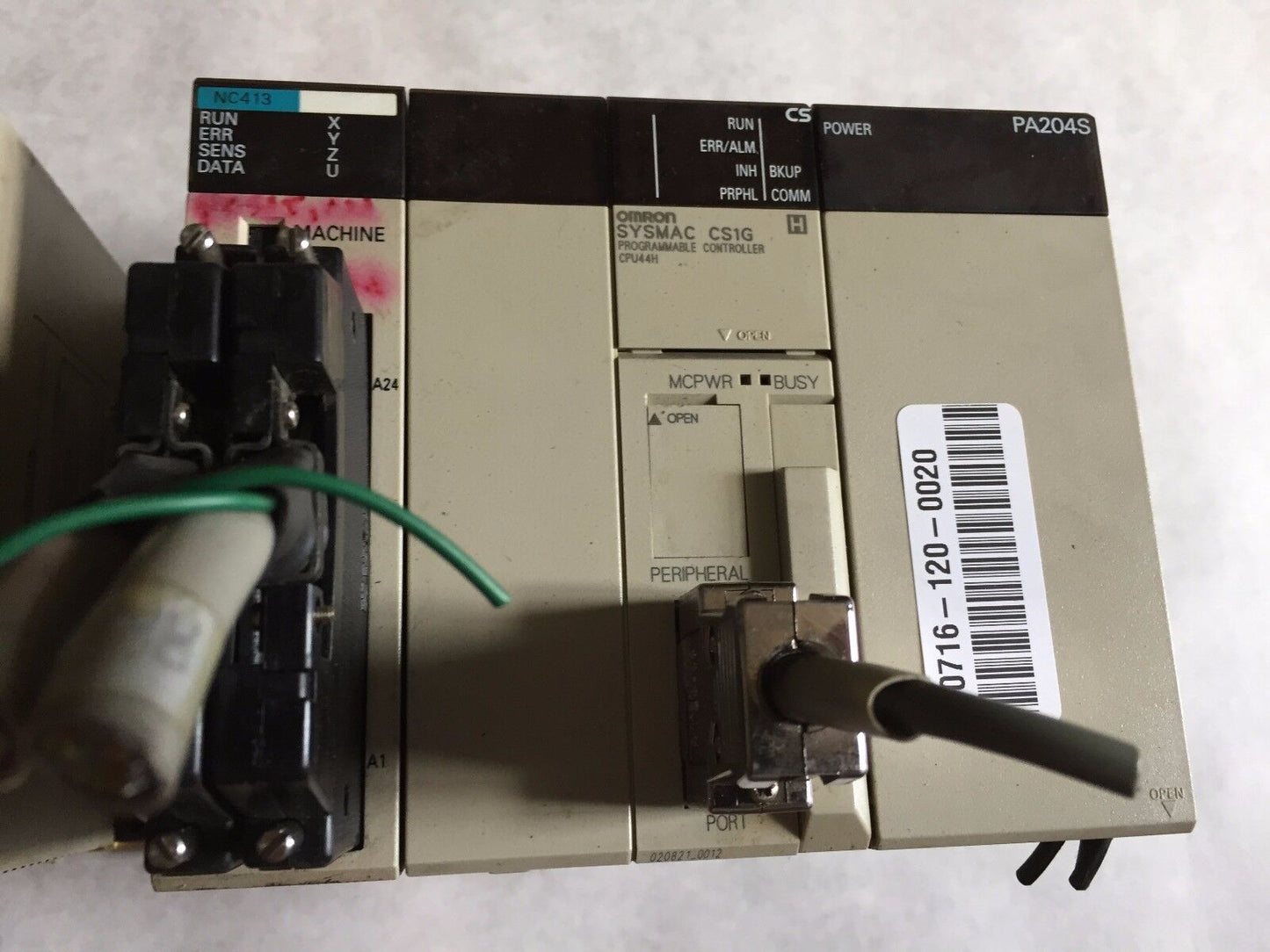Omron Sysmac Cs1g,Cpu44h Plc Rack Pa204s I/O Power Supply,Nc413,Oc225,Id212,Ey