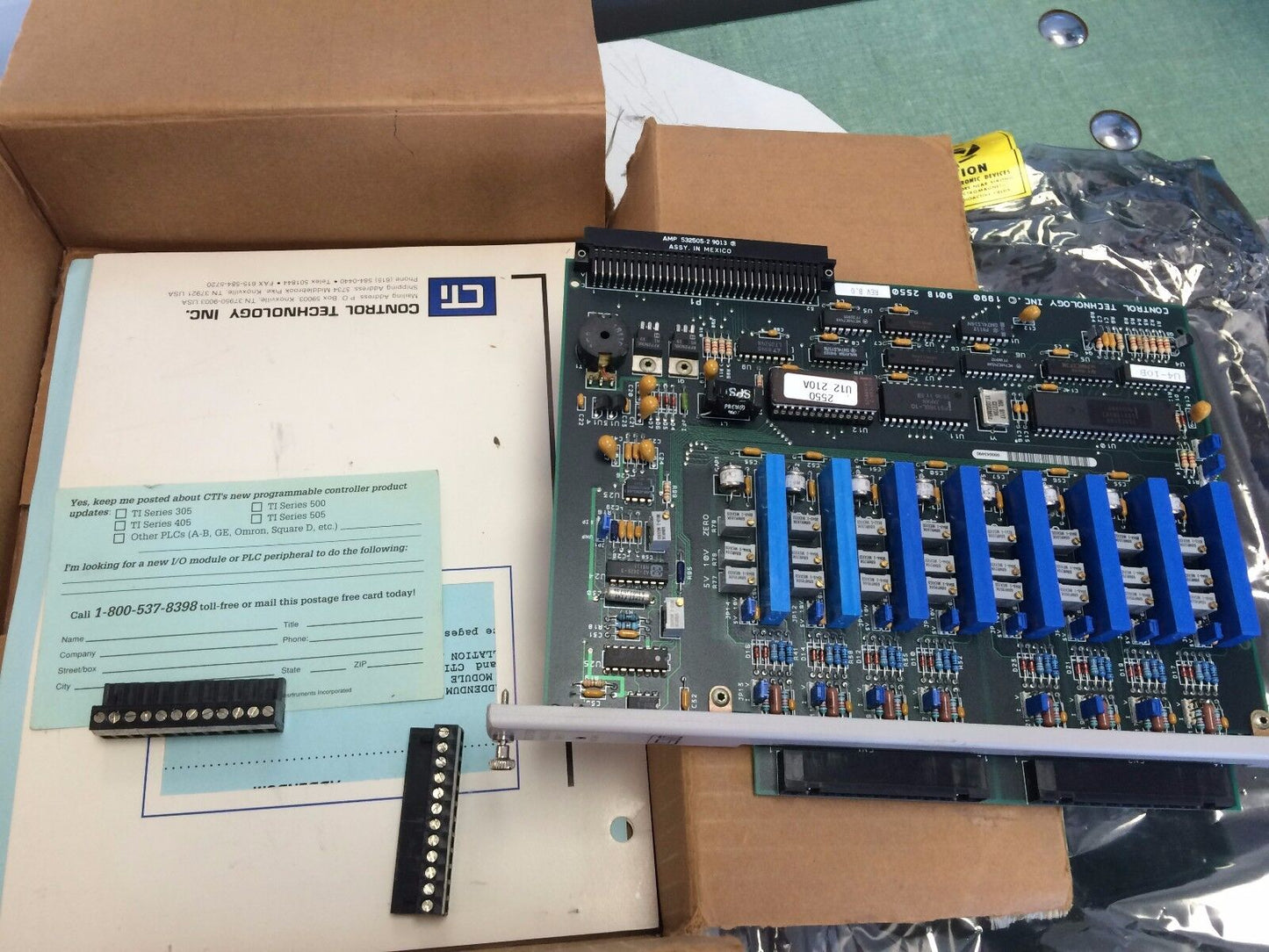 New Cti 2550 Plc Isolated Analog Input Module 901B 2550 Rev B.0,Cv