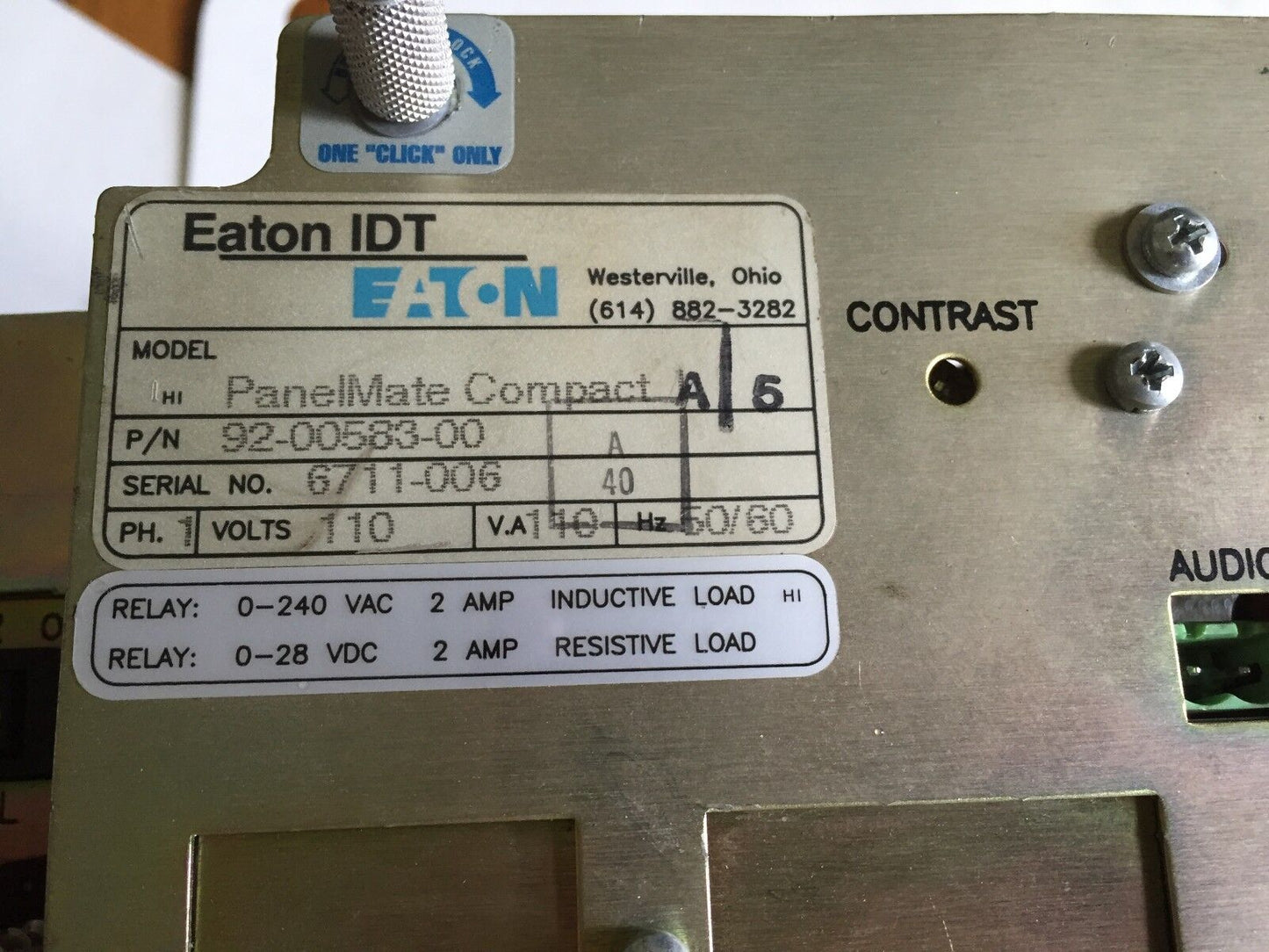 Eaton 92-00583-00 Panelmate Compact Operator Interface Pm Compact Crt,Ba