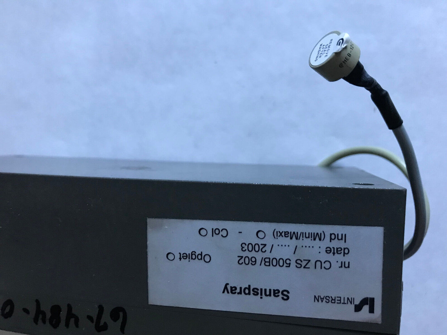 Is Cu Zs 500B/602 Switch Intersan P3173 Cu Sanispray Standard Central Unit,Sa