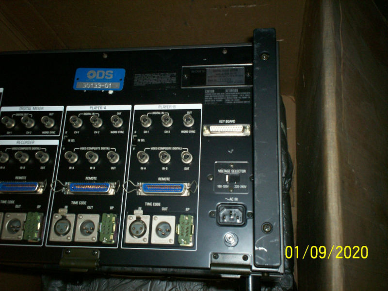 Sony Dae-1100A Digital Audio Editor Control System,Ods 30133-01 ,Aq