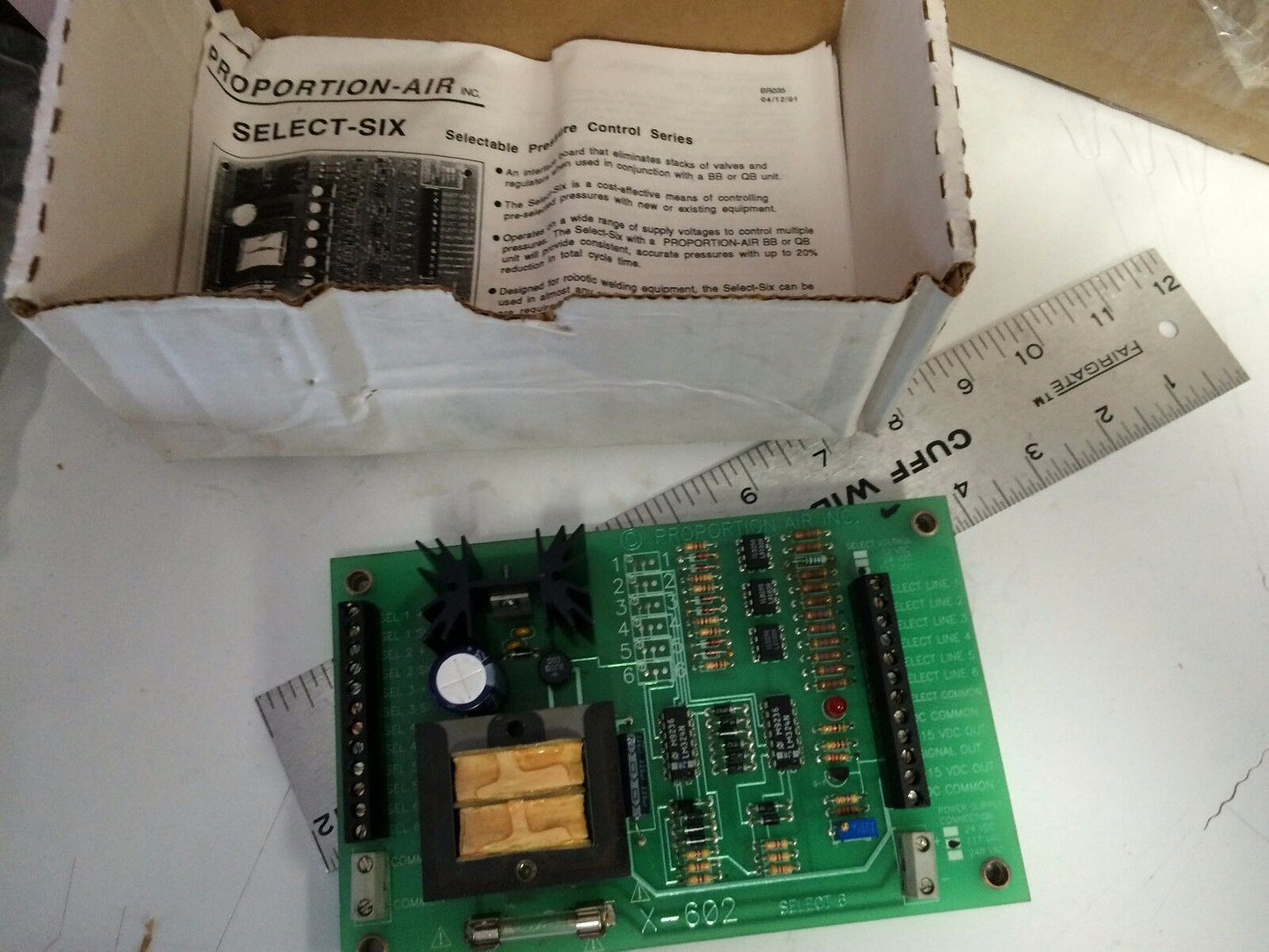 New Proportion Air Inc Spcby,X-602 Selectable Pressure Control 110Vac 24Vdc,Se