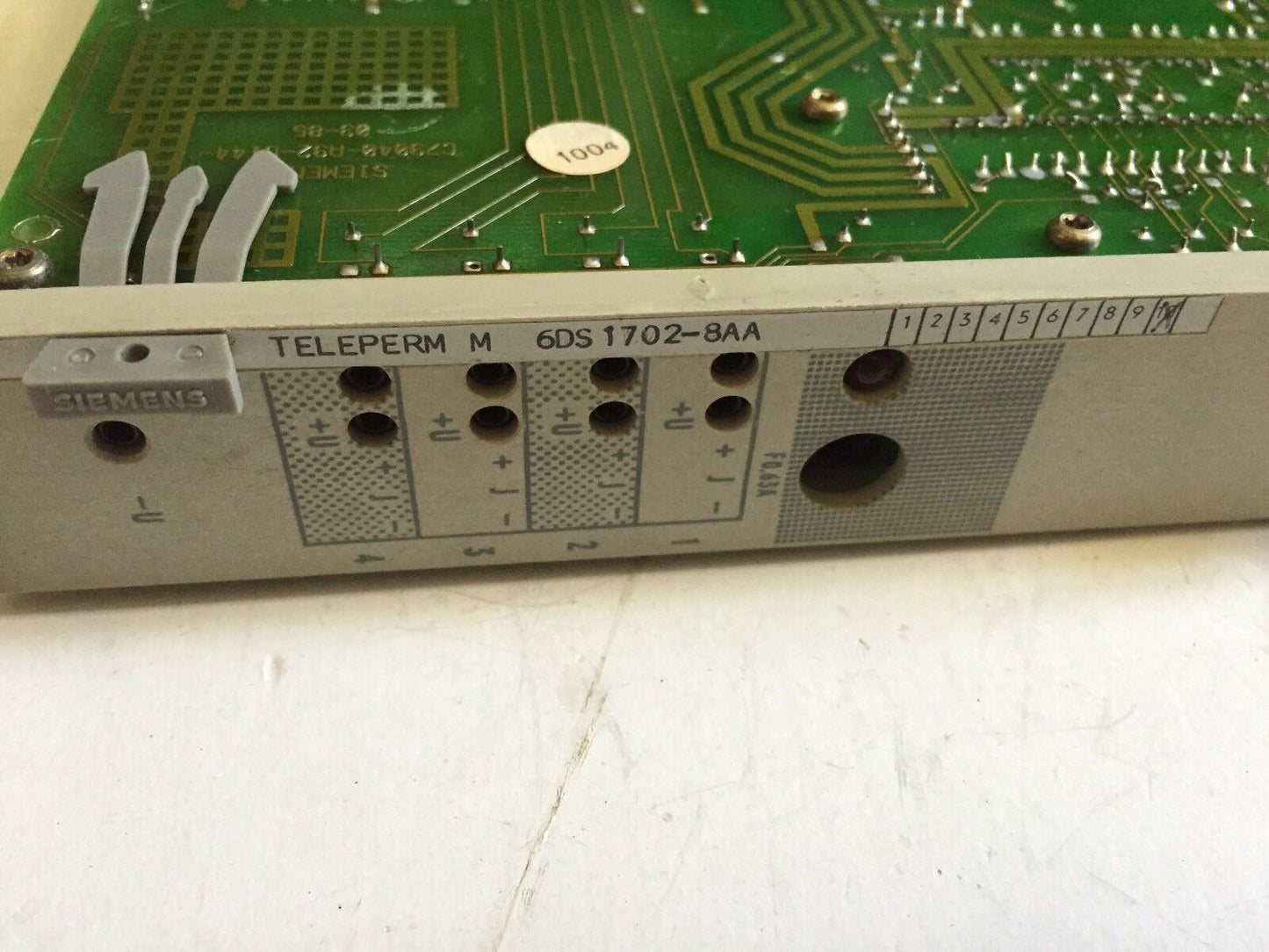 Siemens 6Ds1702-8Aa Output C79458-L442-B120 Analog Teleperm,Eg