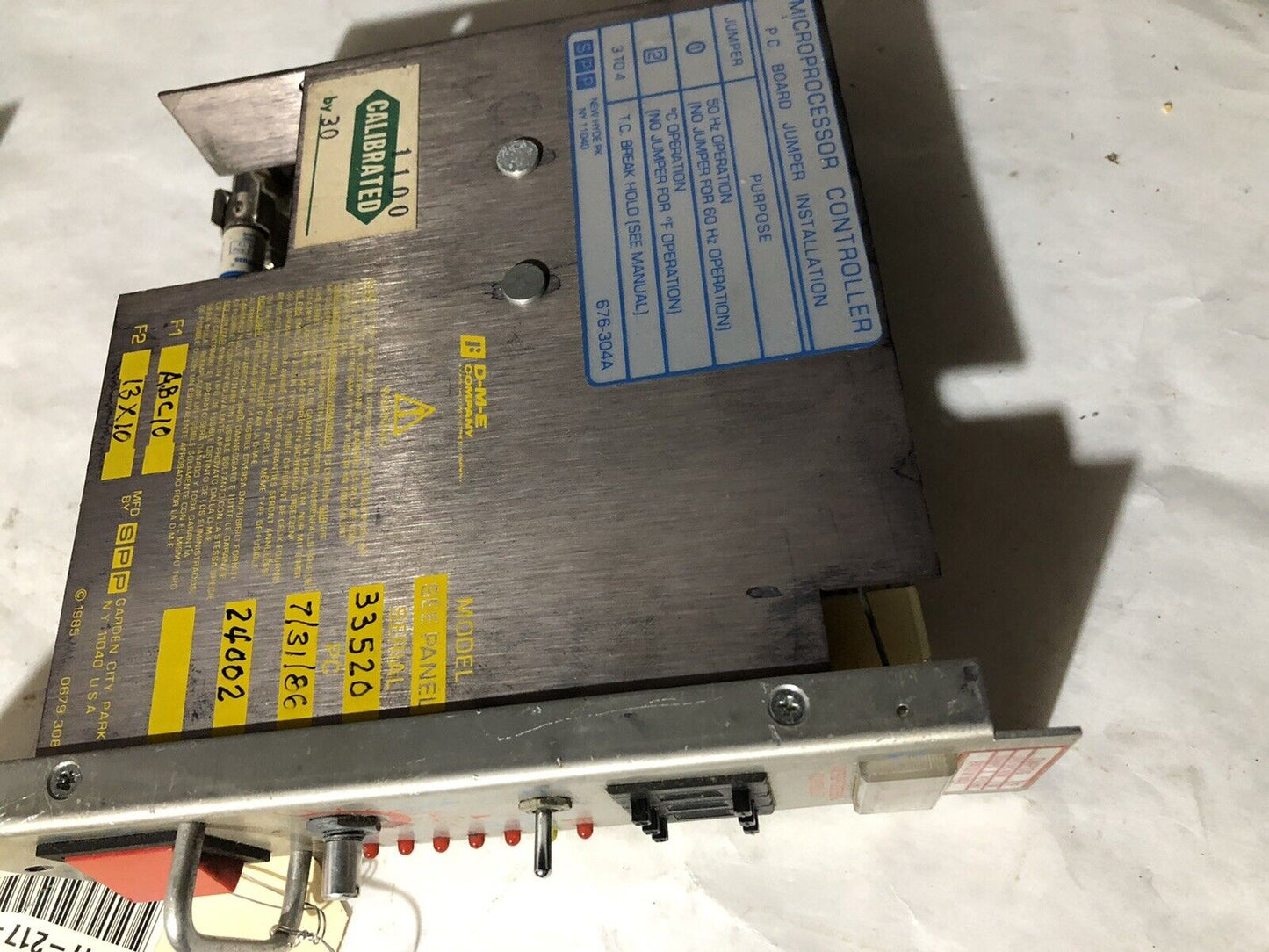 Dme Cmp10g Temperature Controller Microprocessor Controller 45109,Tn