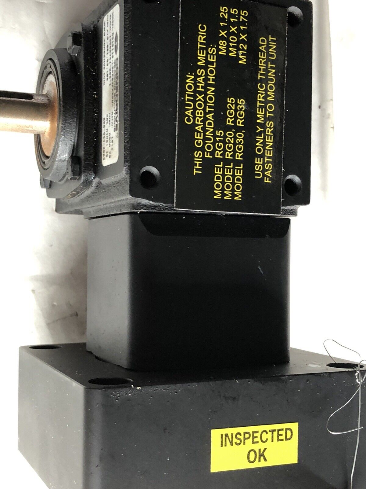 New Conedrive Rg15110.Lspe03fkpph Gear Reducer,Ratio: 10:1,Agma 7S,Gearing,Aj