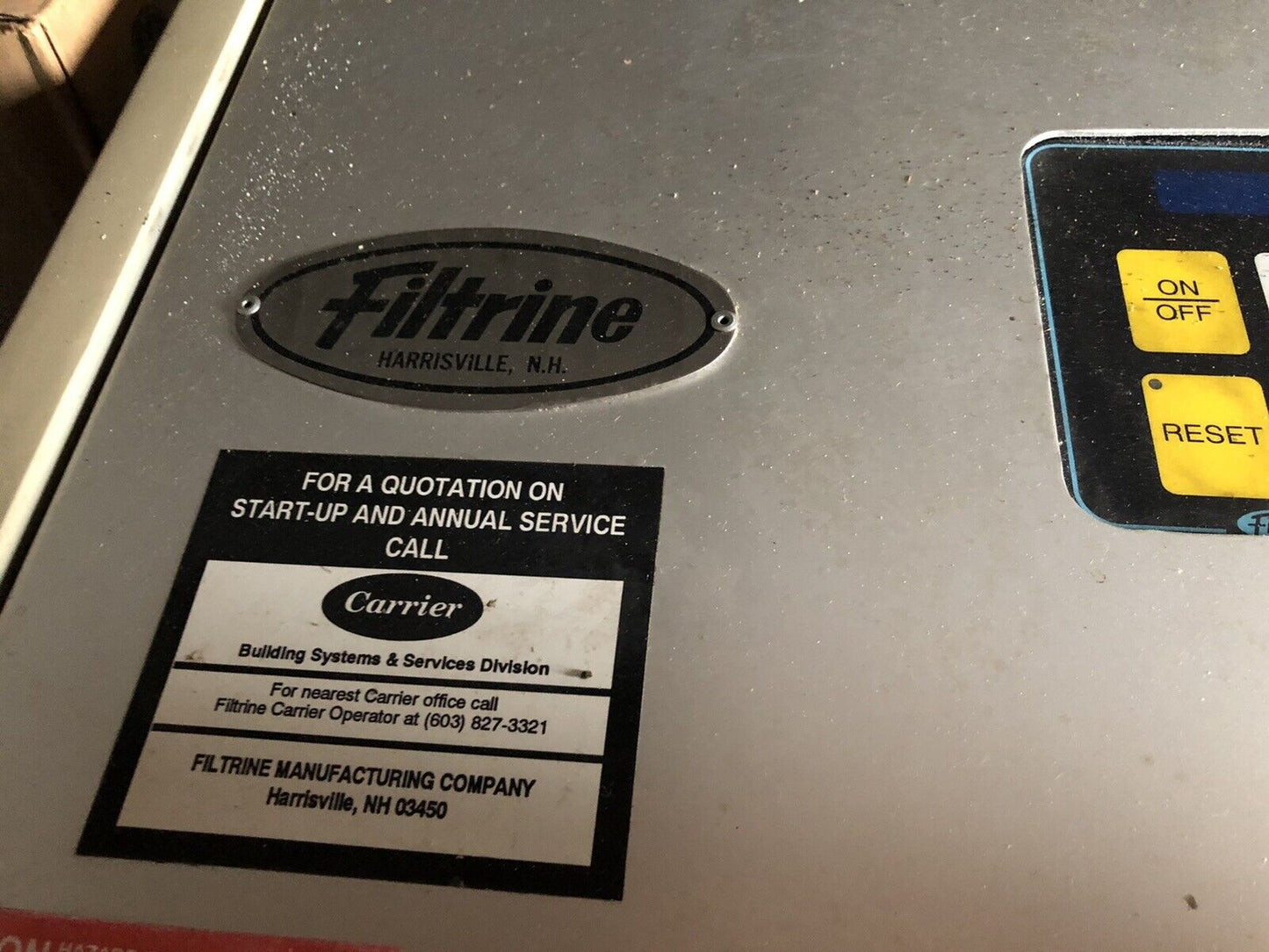 Filtrine Pcp-150-19A Closed Loop Coolant Chiller Control, 230Vac, 3-Ph ,Di