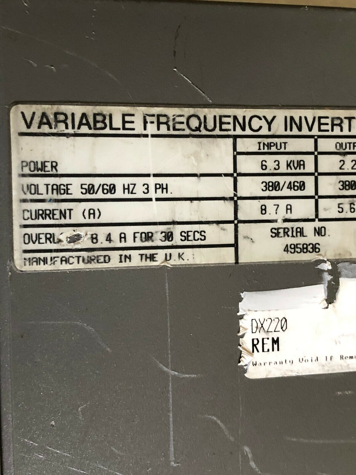 Imo Dx 220 Servo Controller,Dx220, 2.2Kw 3Phase 460V,Ch
