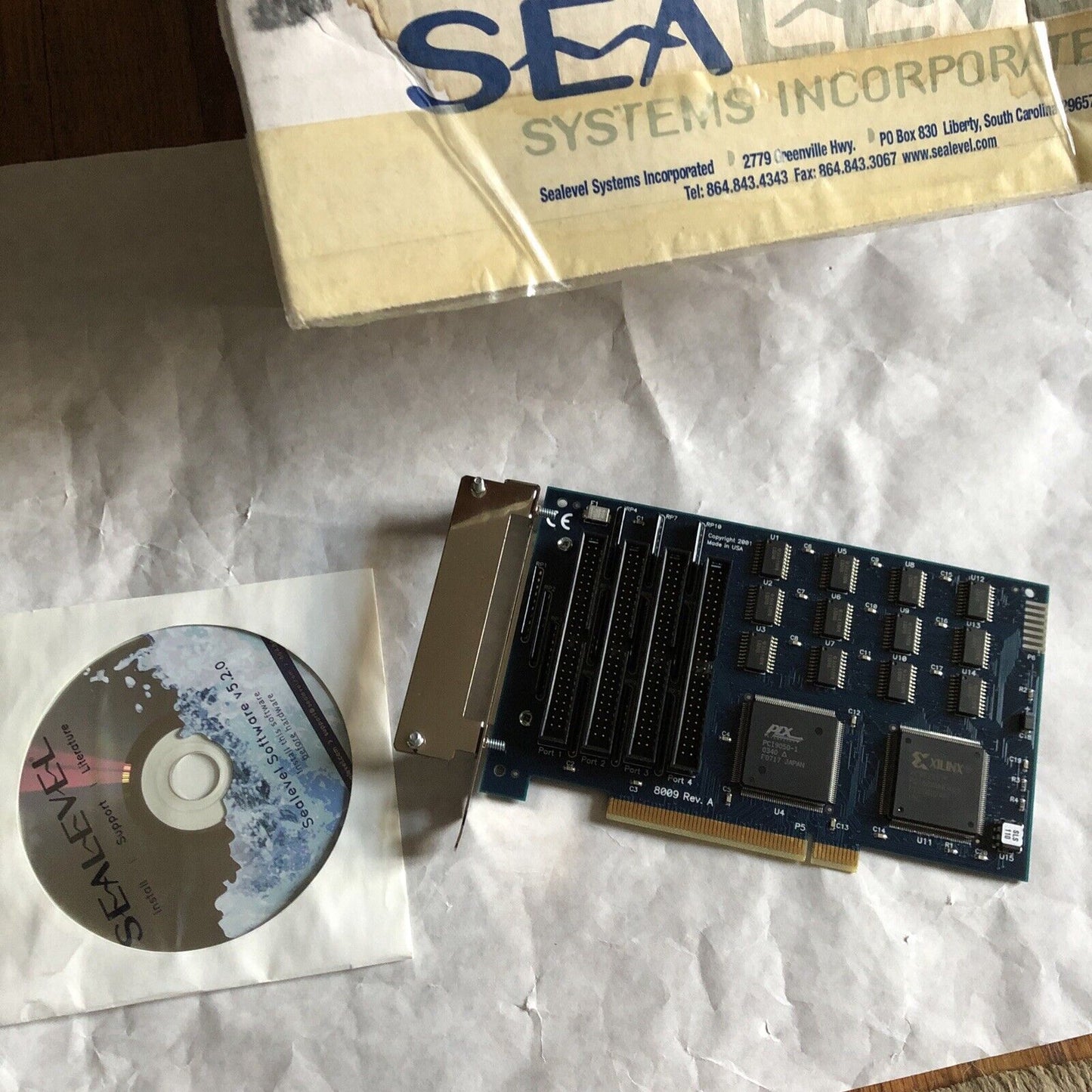 New Sealevel 8009 Rev. A W/Cd Pc 96 Bit Digit P-38290 Board,Sea Level Systems,Ej