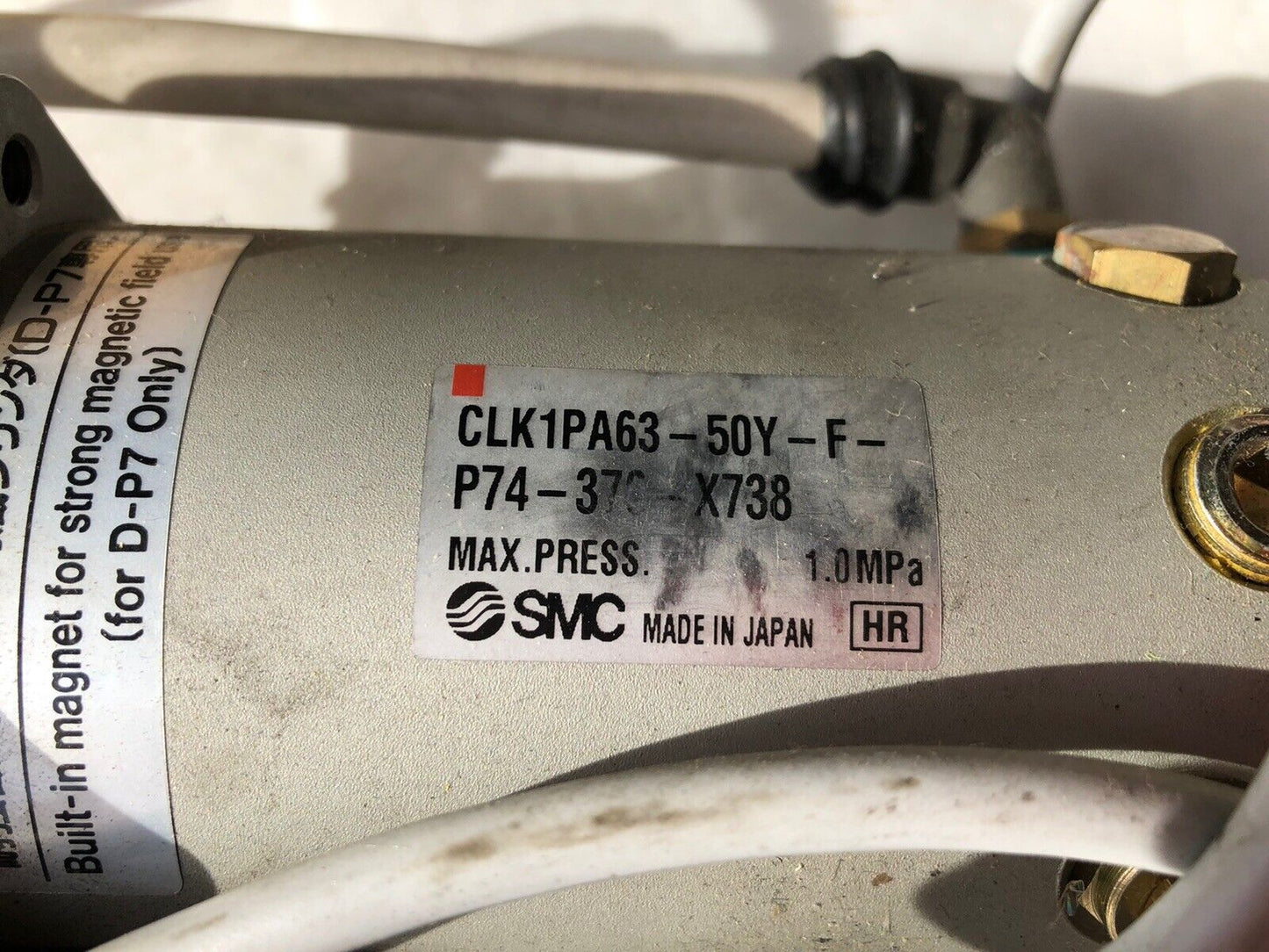 New Smc Clk1pa63-50Y-F-P74-376-X738 Pneumatic Cylinder/Clamp, Clk1pa63-50Y-F,Ta