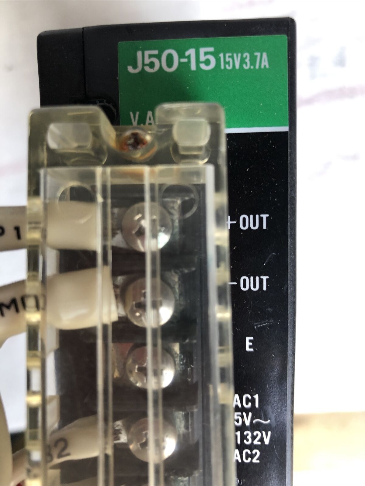 Elco J50-15 15V 3.7A, V.Adj Adjustable Switching Power Supply,Fa