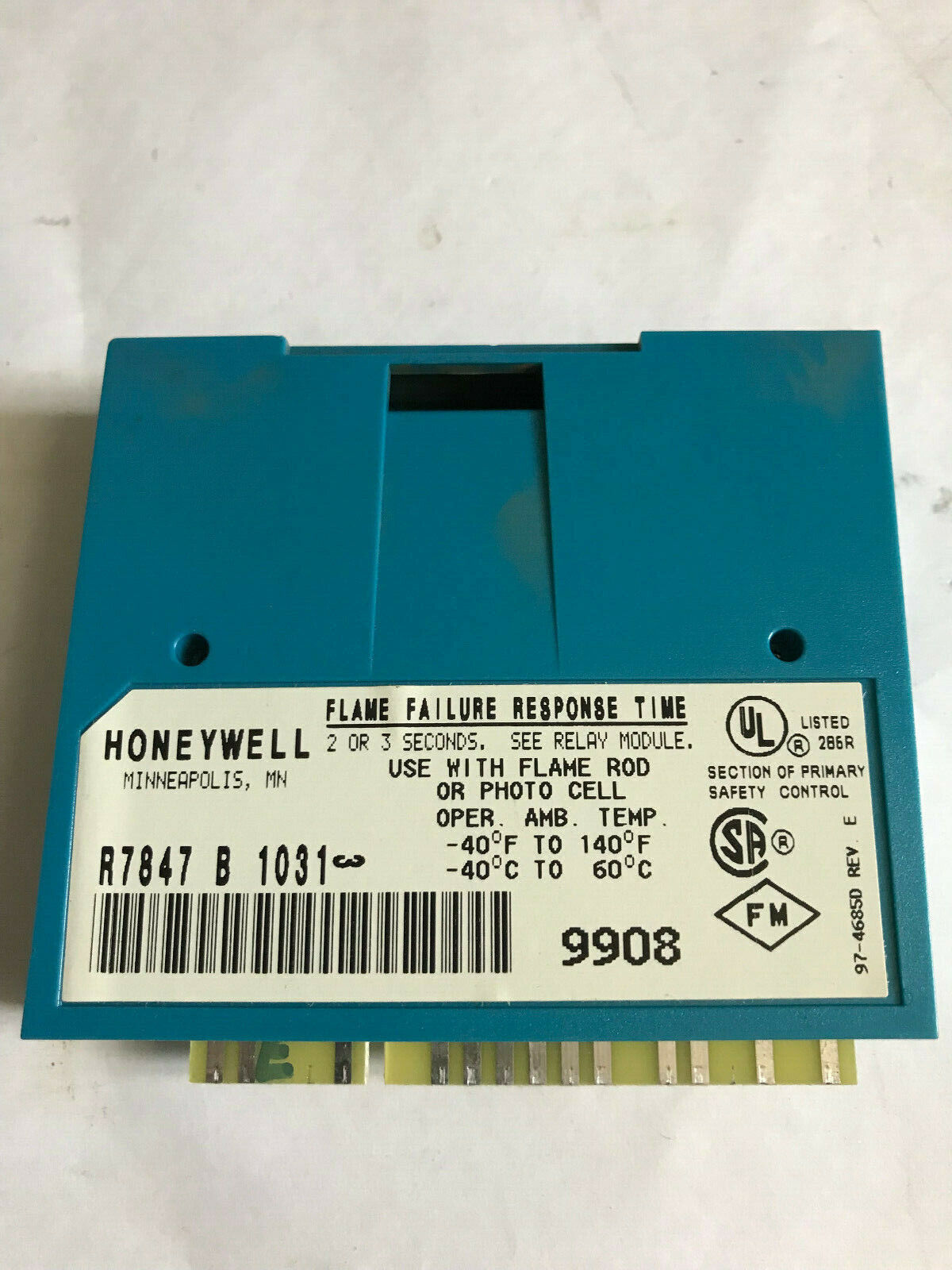 Honeywell R7847 B 1031 Dynamic Ampli-Check Rectification Flame Amplifier,Sj,Eu