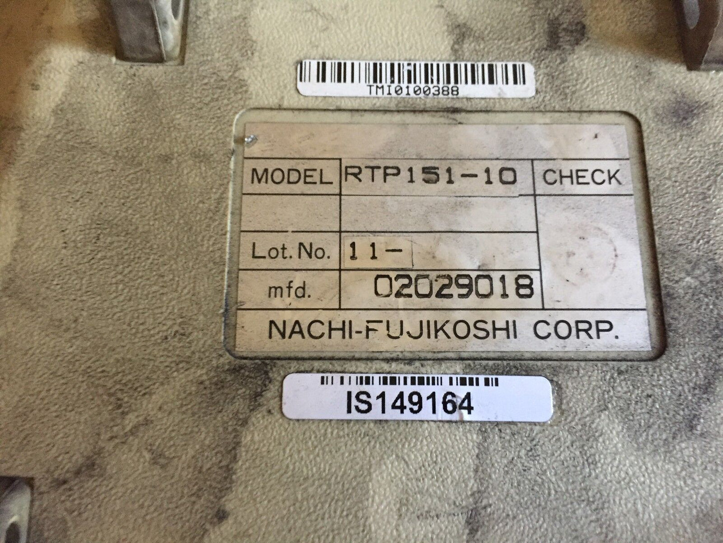 Nachi Rtp151-10, Teach Pendant, Nachi-Fujikoshi Rtp151-10, Nachi Rtp15110,Ti