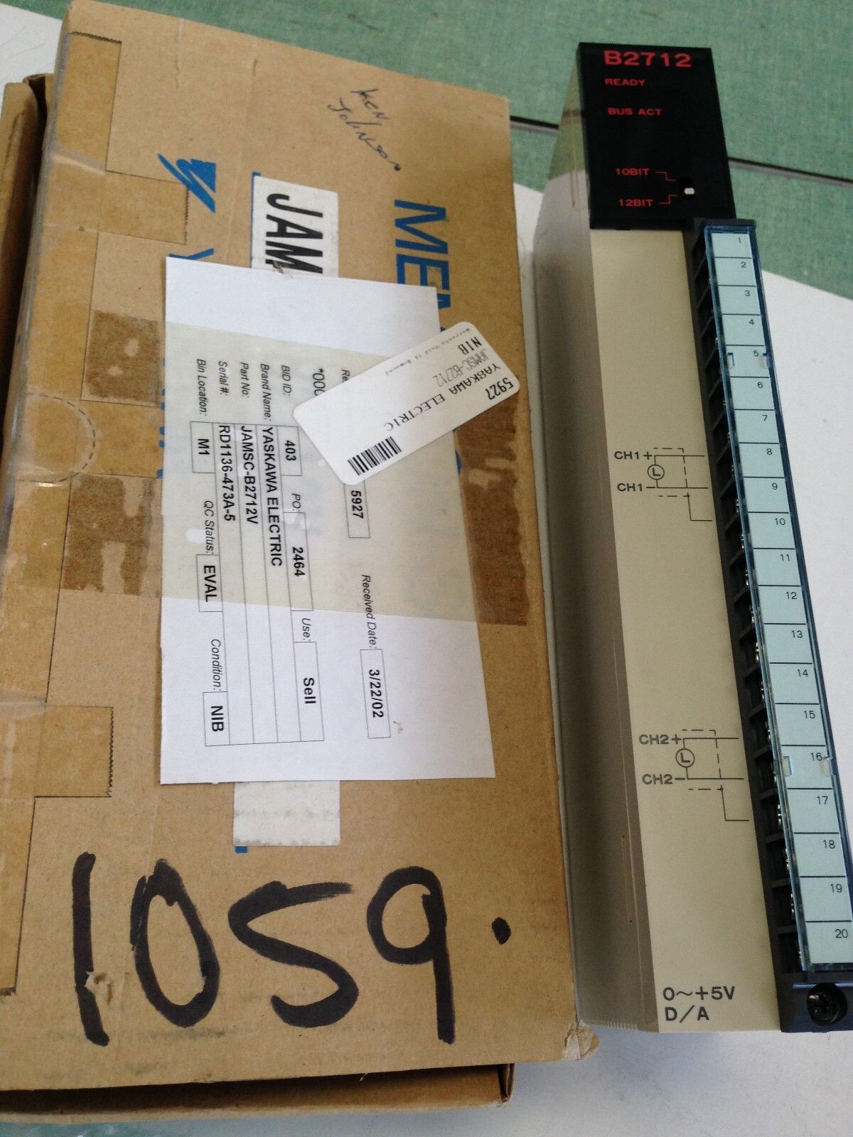 New Yaskawa Jamsc-B2712v Yaskawa Electric B2712,Plc B2712,Ey