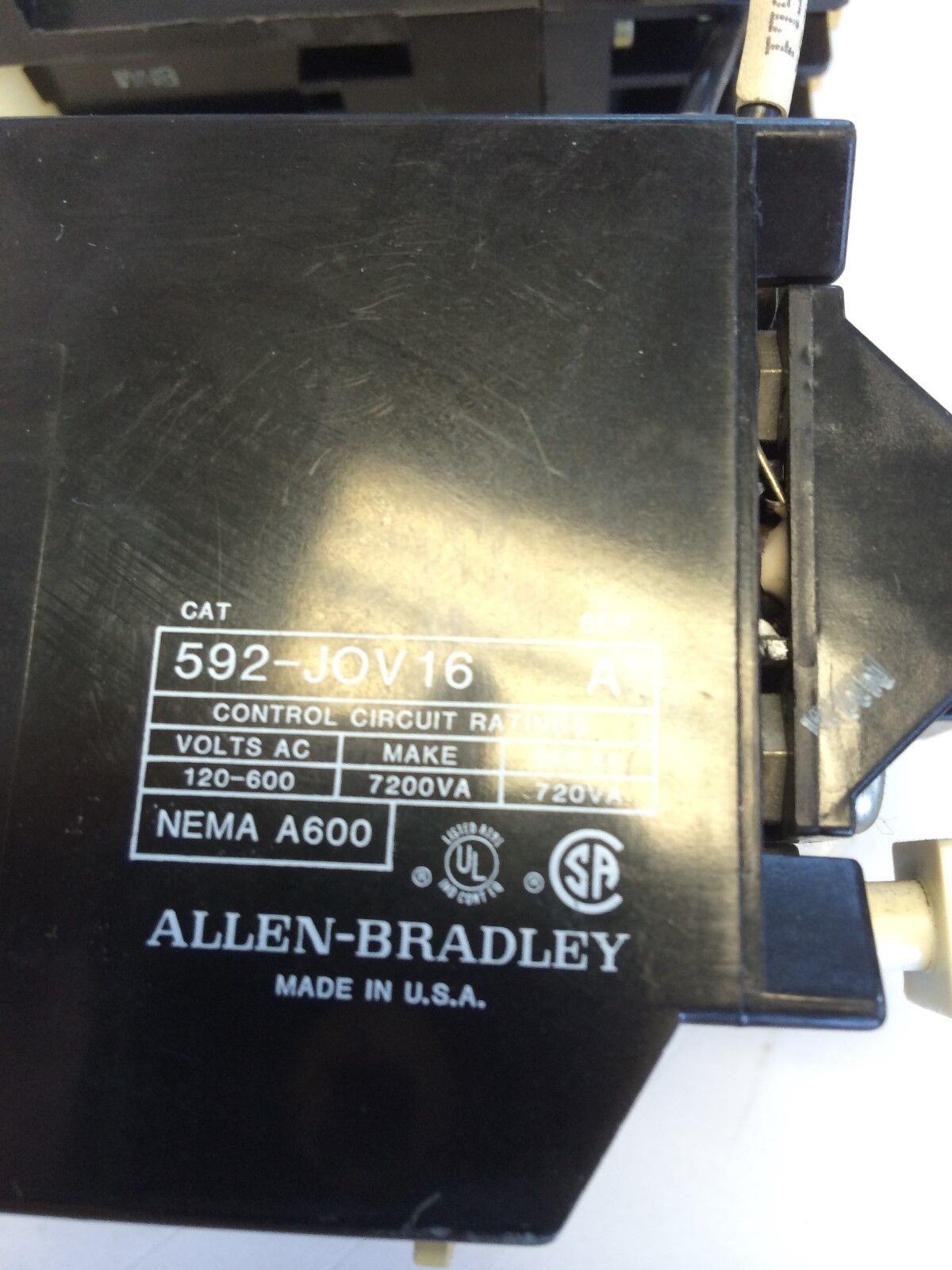 Allen Bradley 592 Jov16,Allen-Bradley 100-A09nz*3 B,24V Dc Overload Relay,Bc