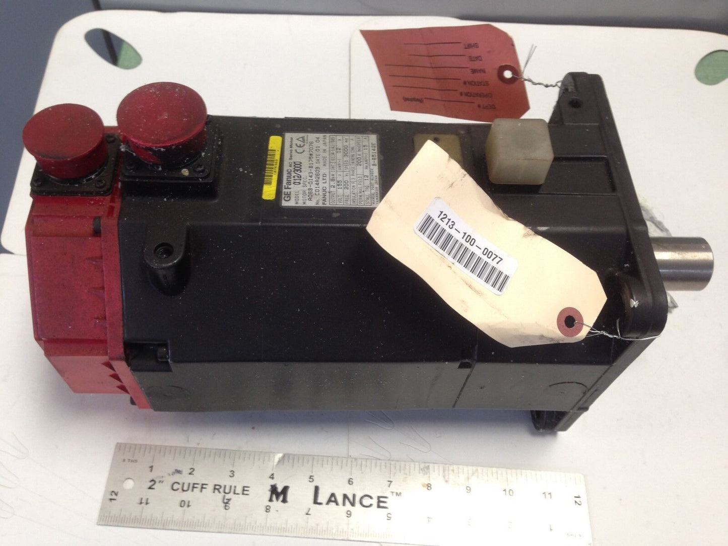 Ge Fanuc 12/3000,A06b-0143-B175#7076 Ac Servo Motor,3Ph,155V,Rpm 3000,Td
