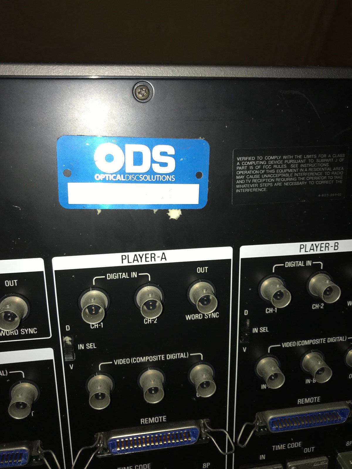 Sony Dae-1100A Digital Audio Editor Control System,Ods 30133-01 ,Aq