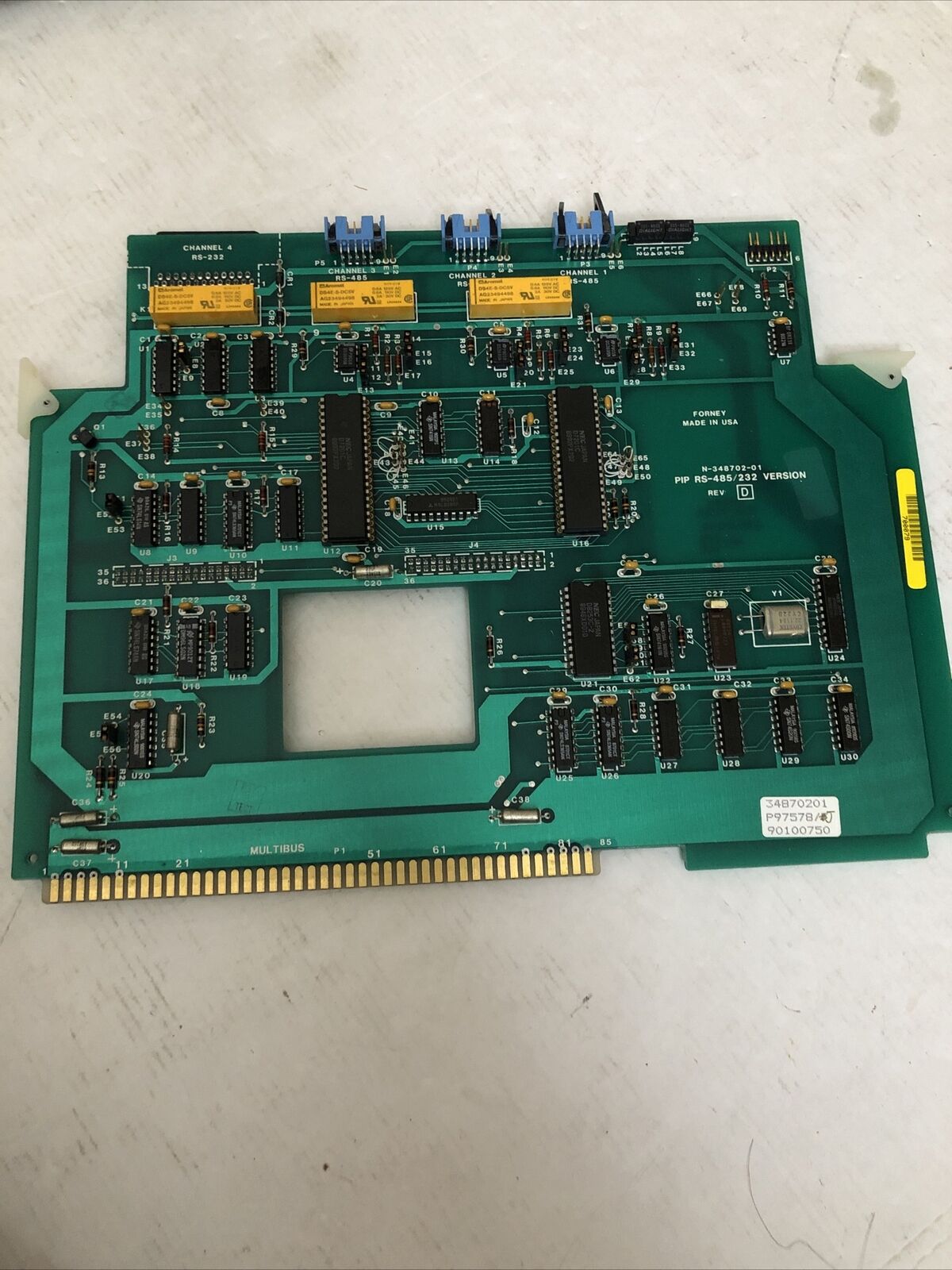 Forney N-348702-01,16988,Pip Rs-485/232,D-348701-01 Pcb Board,Ed,Cz,De