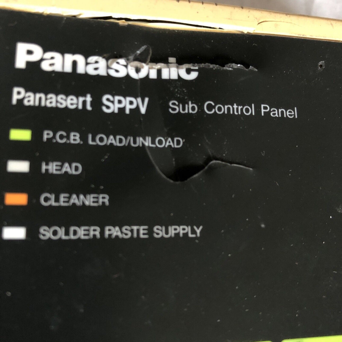 Panasonic Panasert Sppv Sub Control Panel/Teach Pendant,Ay