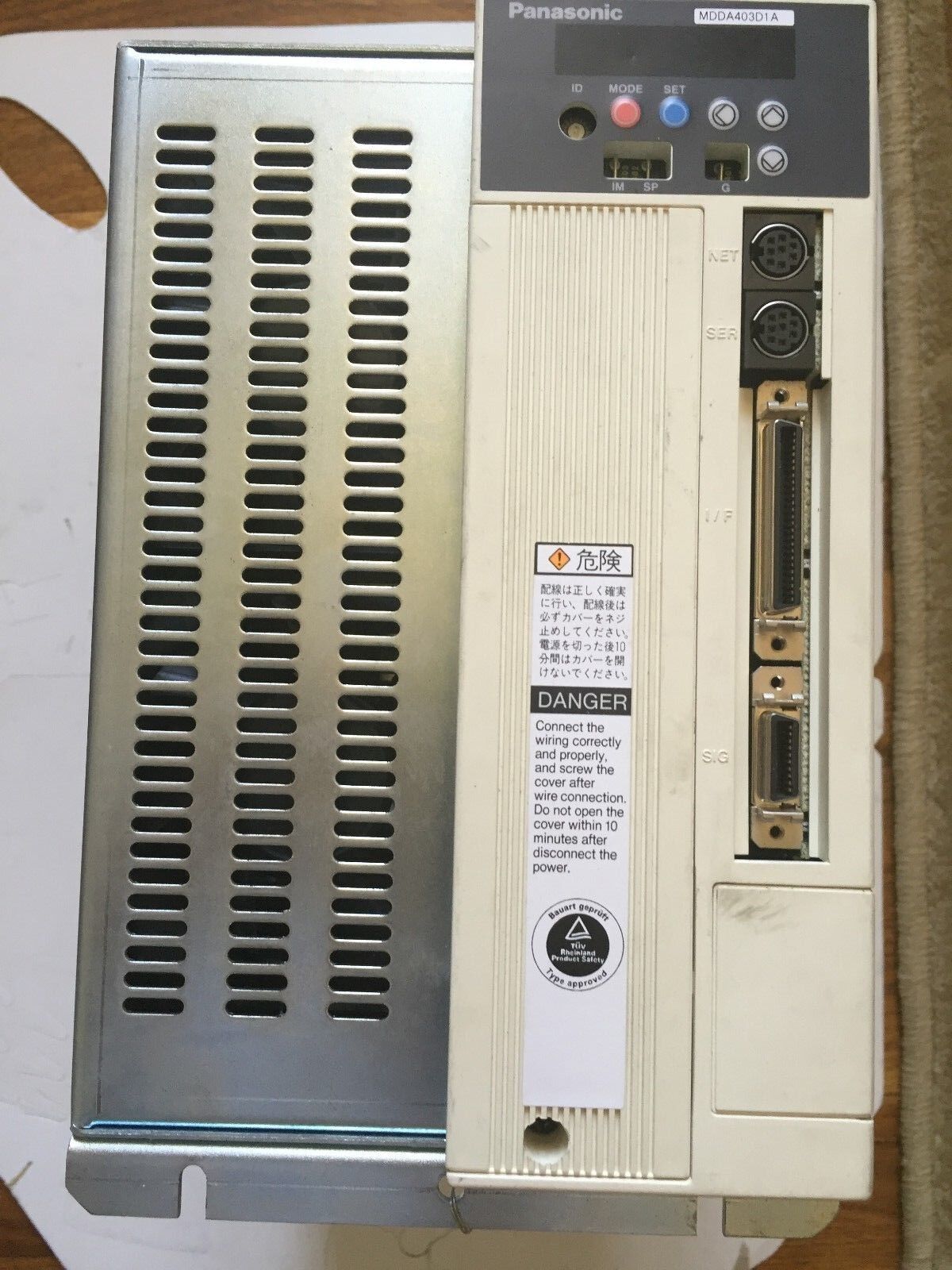 Panasonic Mdda403d1a Ac Servo Driver 200-230V Input,113 Output,4Kw,Bi