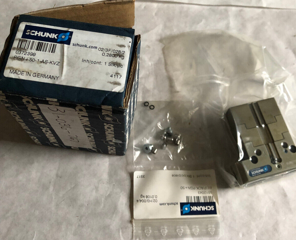 New Schunk Pgn+50-1-As-Kvz Universal Pneumatic Gripper,0372399,Ed