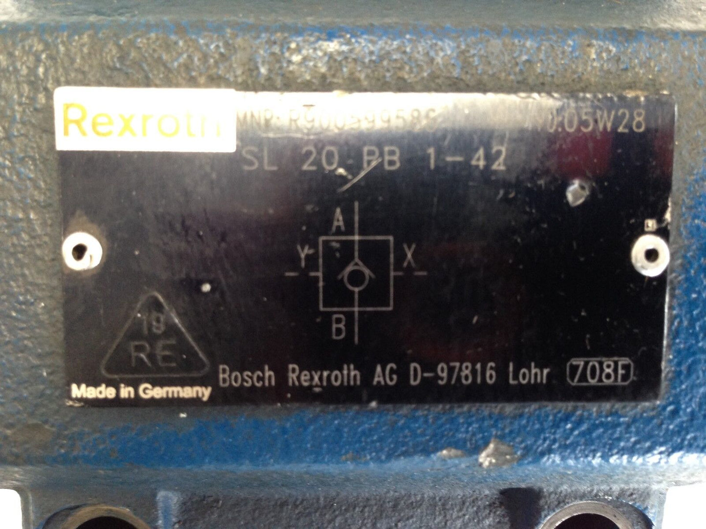 New Rexroth R900599586,Sl 20 Pb 1-42, 05W28, Hydraulic Check Valve,Fj