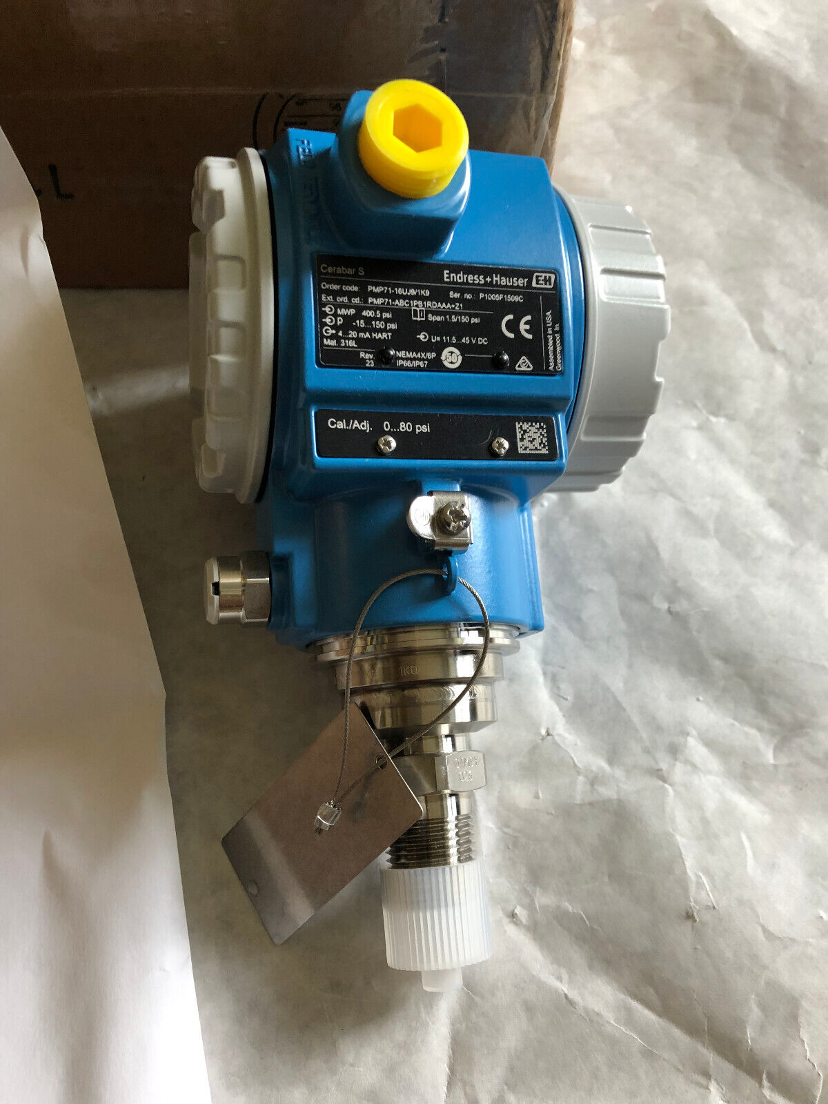 New Endress+Hauser Pmp71-16Uj9/1K9, 52017196,Cerabars Transmitter,Cerabar S,Ez