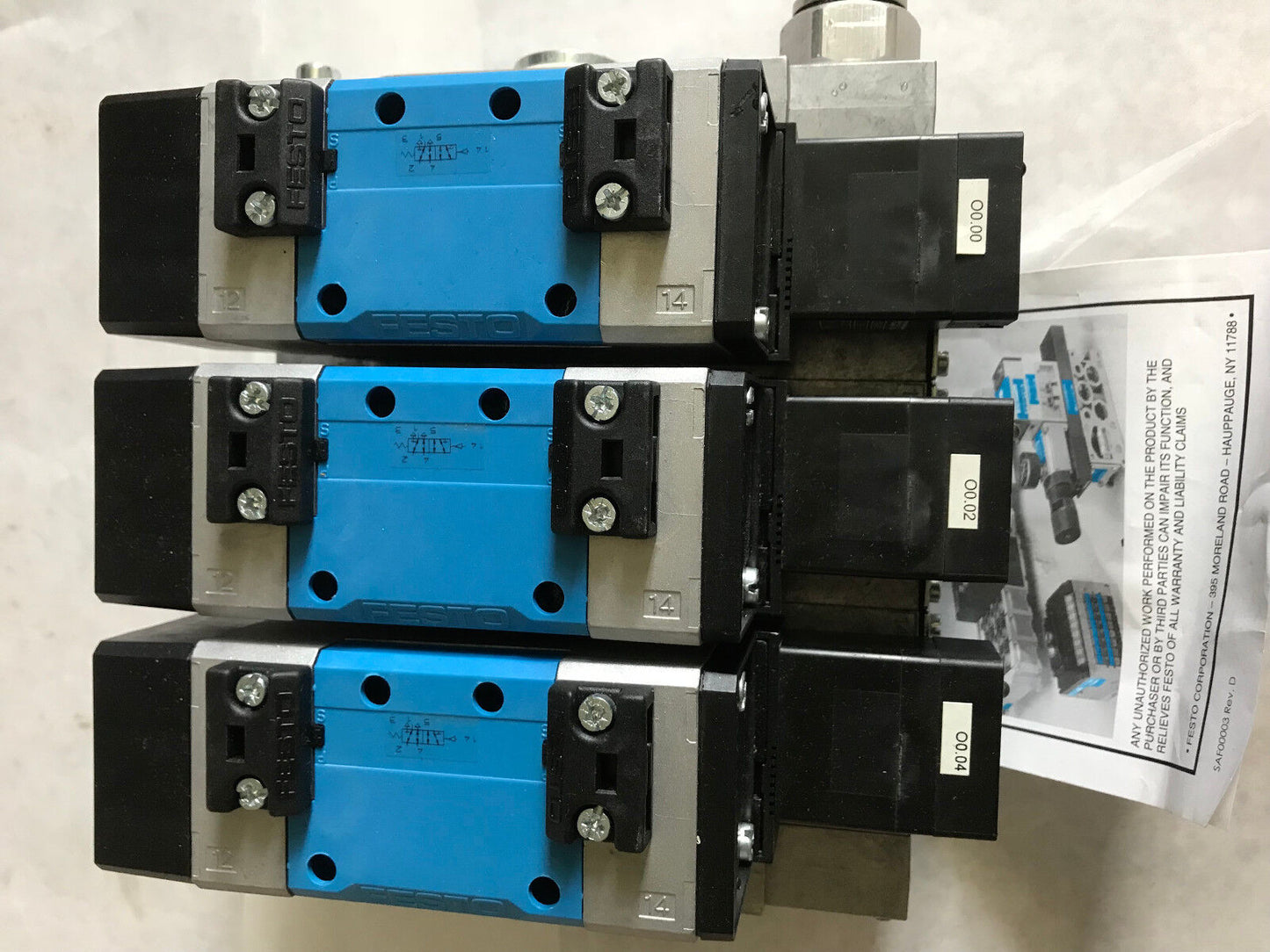 Festo 41P-2-03-Pyz-Mp4:3(M),Terminal Manifold Valve Vimp-04-D-2,Muh-Zp-D-2-24G