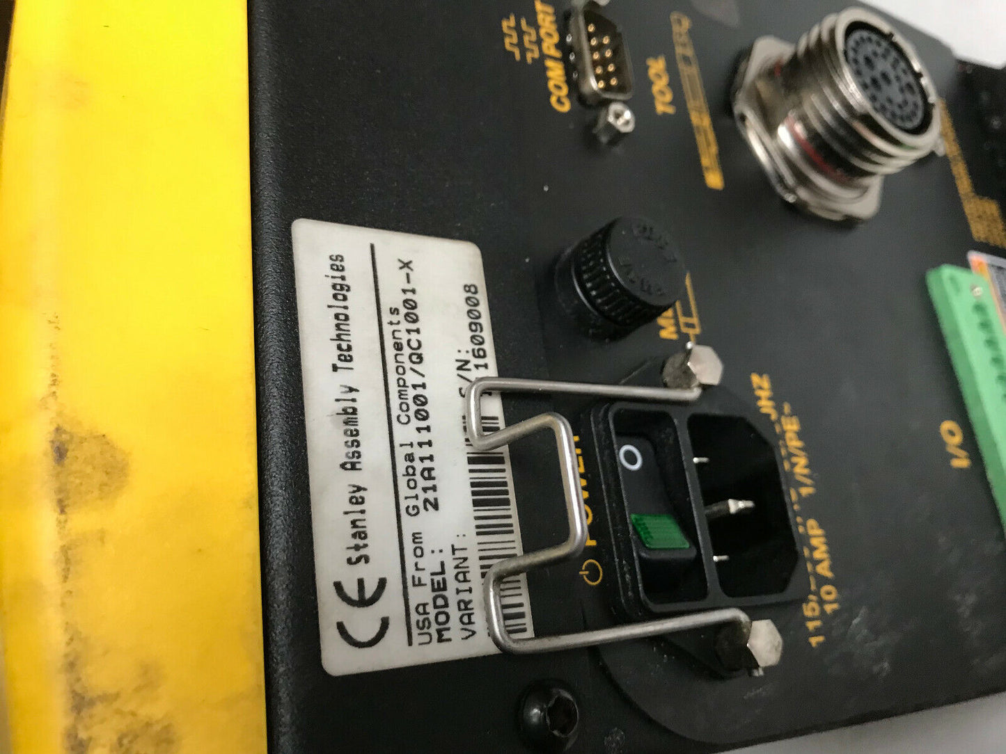 Stanley 21A111001/Qc1001-X Nutrunner Controller,Qpm Sn=111709004,Sd