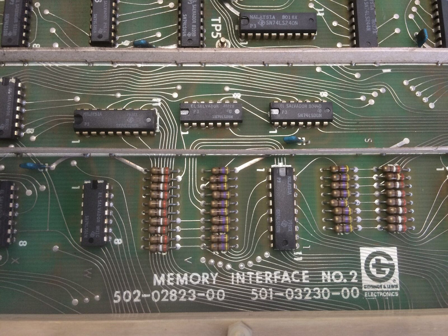 Giddings & Lewis 502-02823-00,501-03230-00,Memory Interface 2 Plc Board,Dj