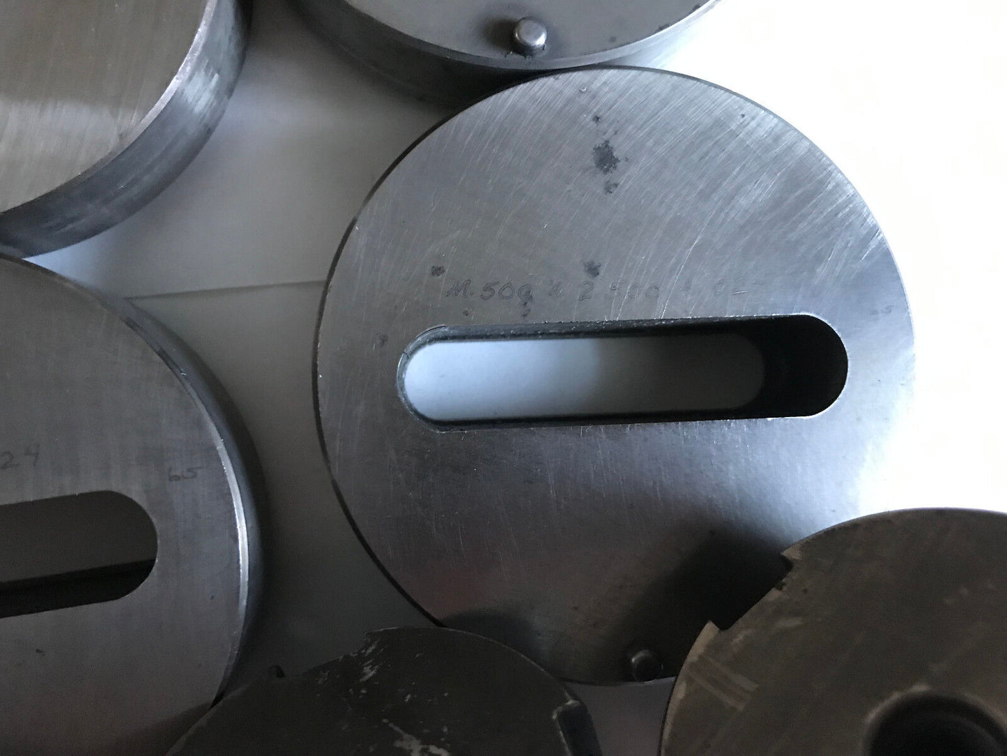 Lot 5 Wiedemann Oval/Obround Punch Die Sets .500X2.500,M.472X2.362,1.250X2.3,Et