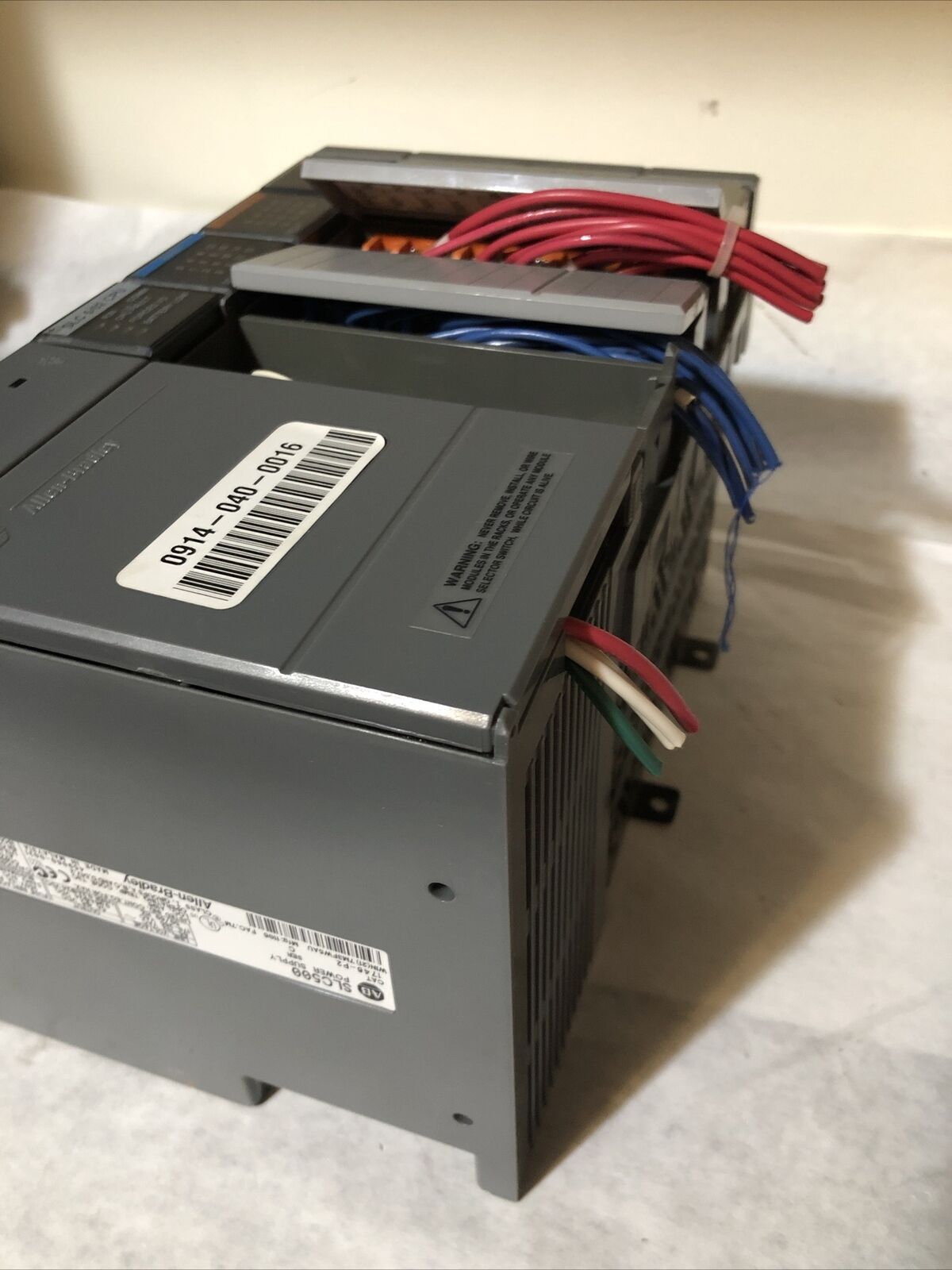 Allen Bradley 1747-L524 Slc 5/02 Cpu,1746-A4,1746-P2,1746-Ib16,1746Ow1,Slc500,Bv