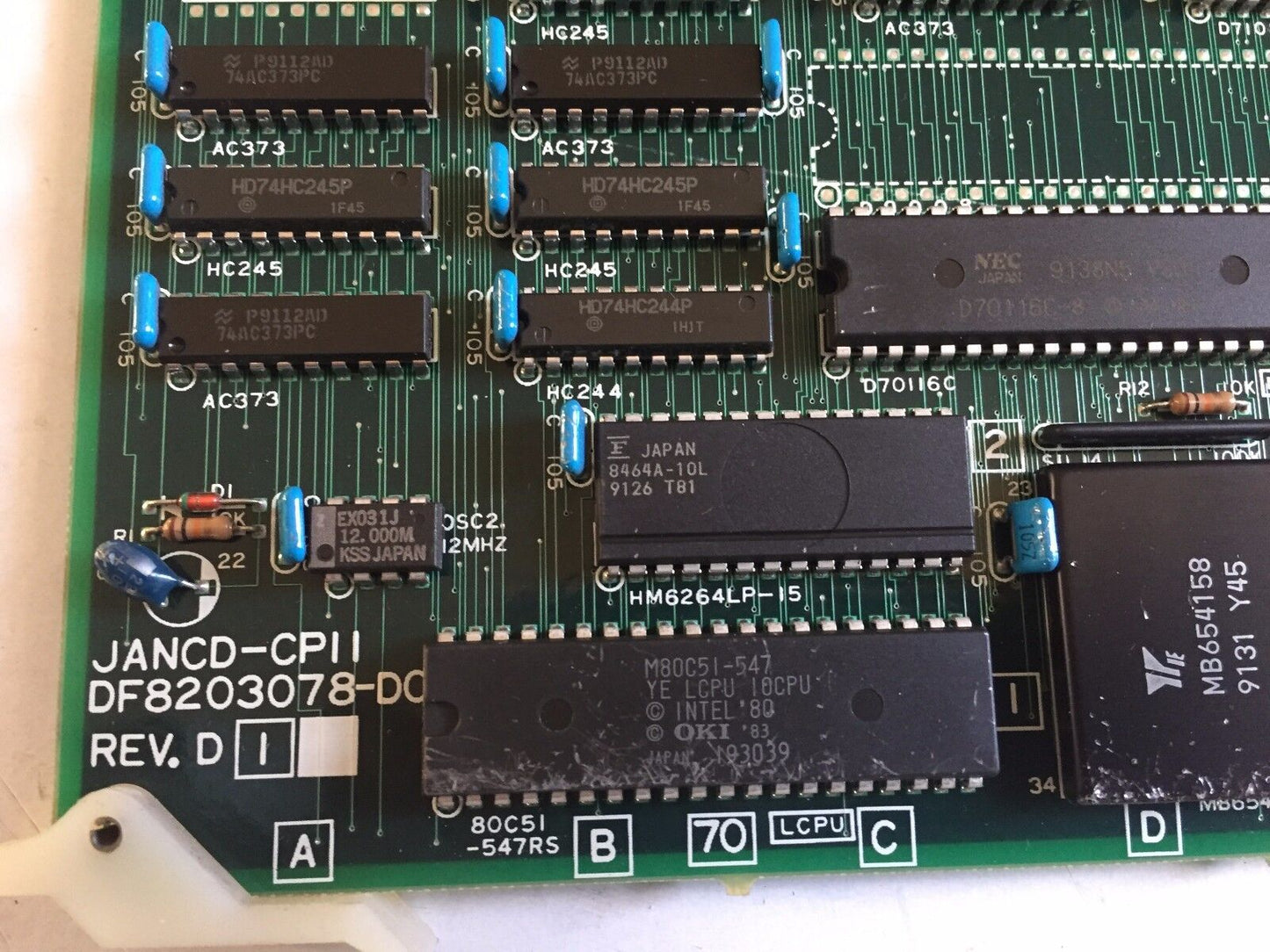Yaskawa Electric Jancd-Cpii,Motoman Robot Memory,Df8203078-D0 Rev D,Ev,Cp11,Cz