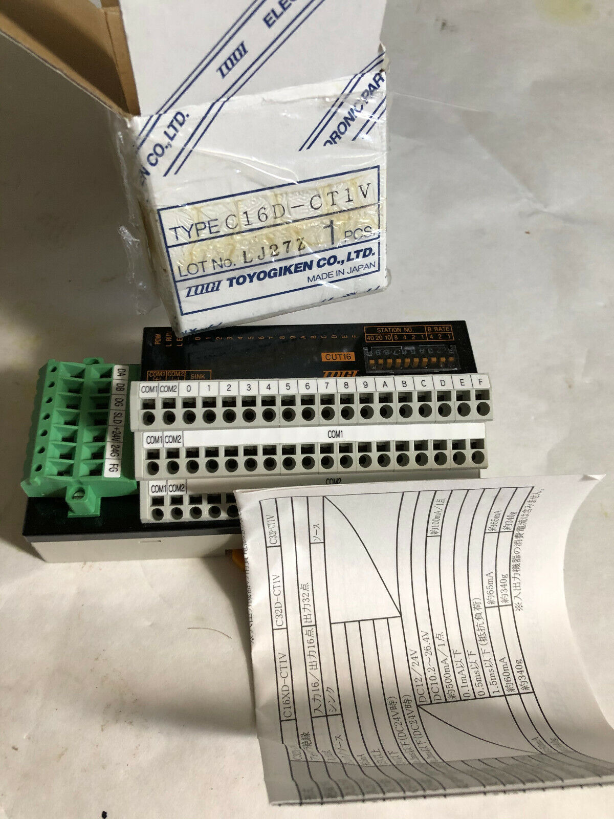New Toyogiken C16d-Ct1v,Togi Plc Cc-Link Input Module,An