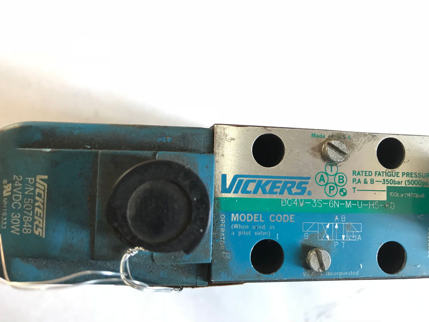 Vickers Dg4v-3S-6N-M-U-H5-60,507848,Dg5s 5 6N 2 T M U H5 30, Hydraulic Valve,Sa
